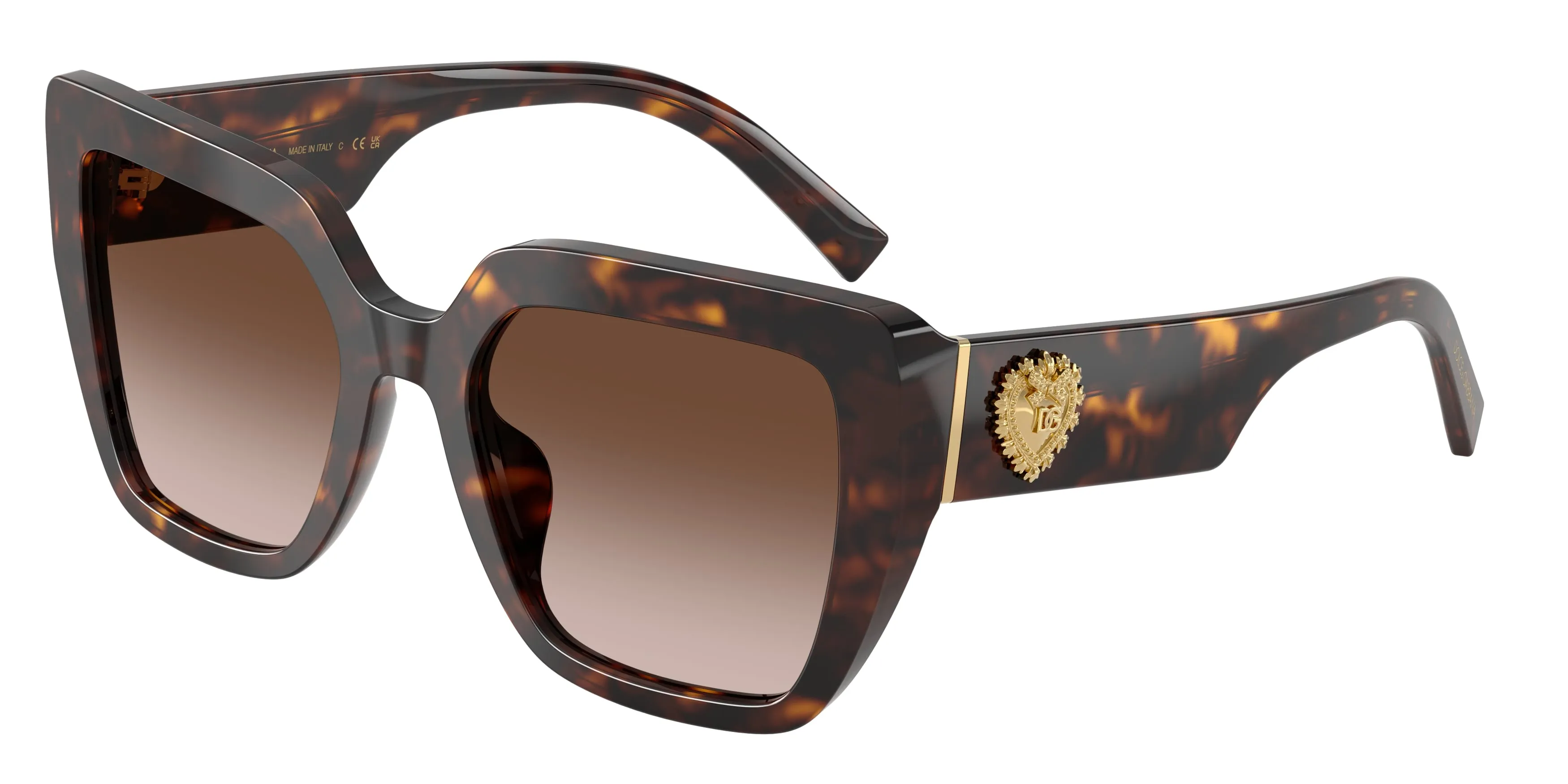 Dolce & Gabbana DG4538 502/13 Occhiali da sole Acetato Tartaruga Marrone Squadrata Normale Sfumato - immagine 1