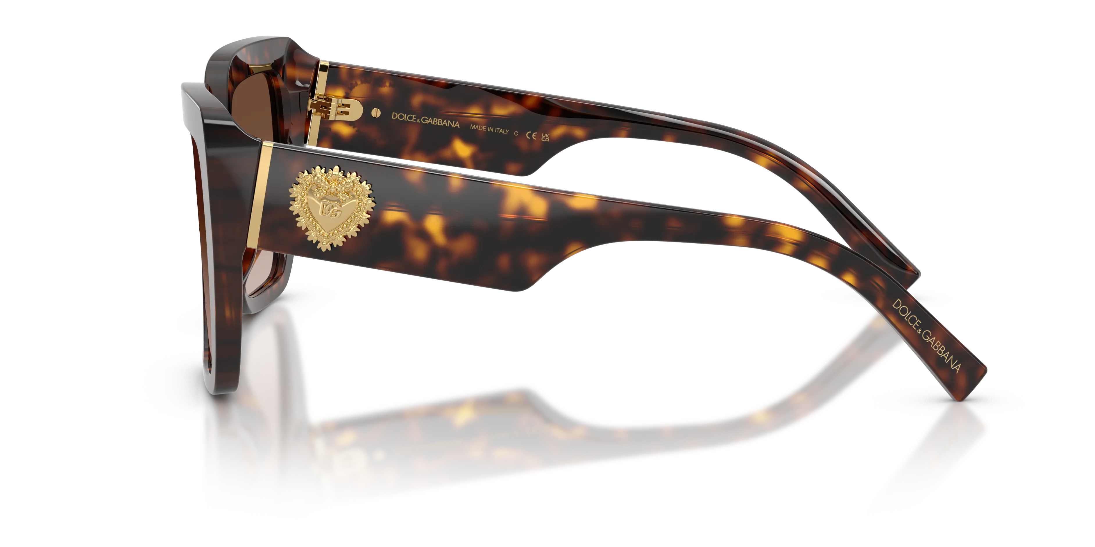 Dolce & Gabbana DG4538 502/13 Occhiali da sole Acetato Tartaruga Marrone Squadrata Normale Sfumato - immagine 4