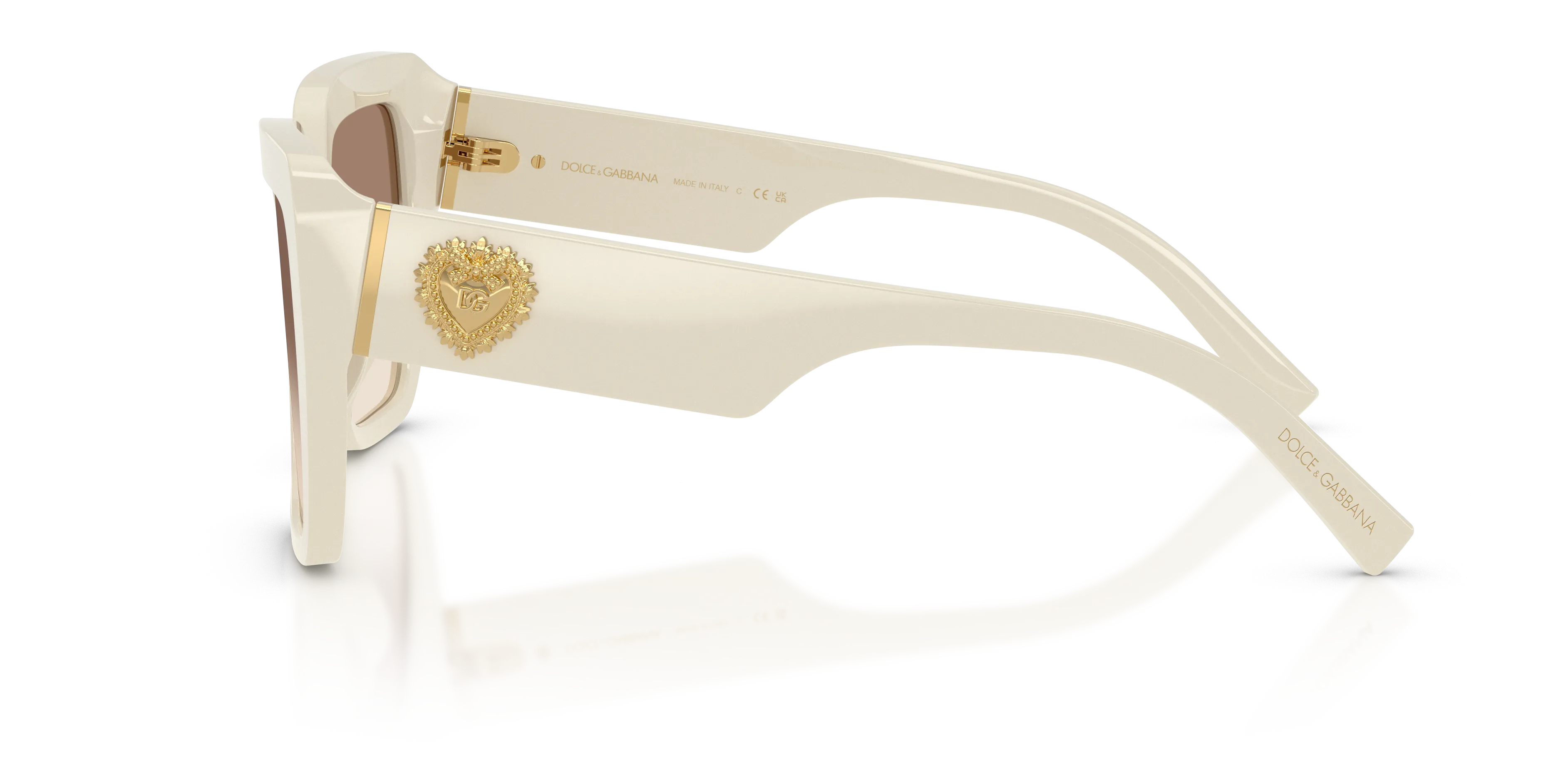Dolce & Gabbana DG4538 331294 Occhiali da sole Acetato Marrone Marrone Squadrata Normale - immagine 4