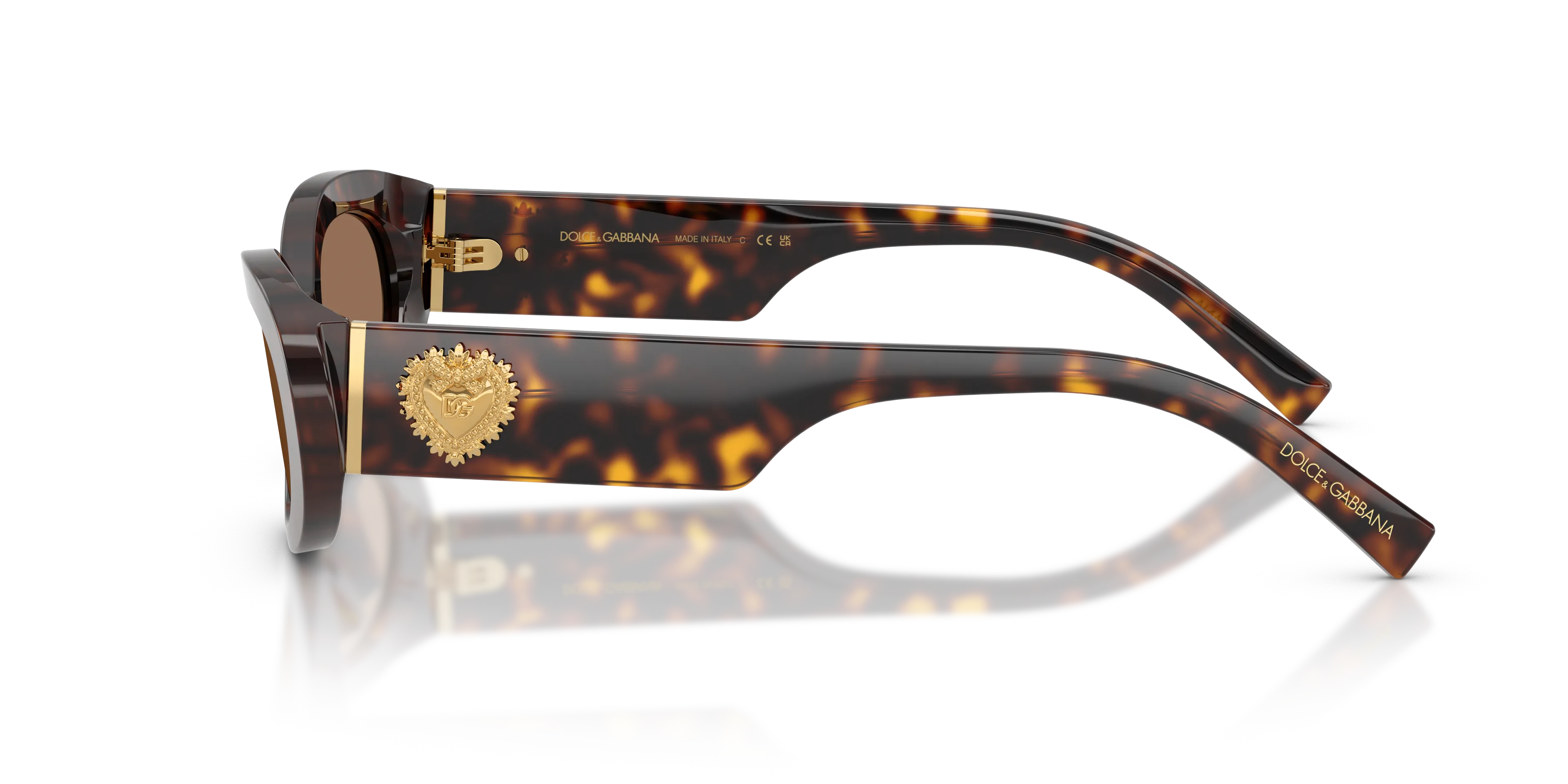 Dolce & Gabbana DG4537 502/73 Occhiali da sole Acetato Tartaruga Marrone Rotonda Normale - immagine 4