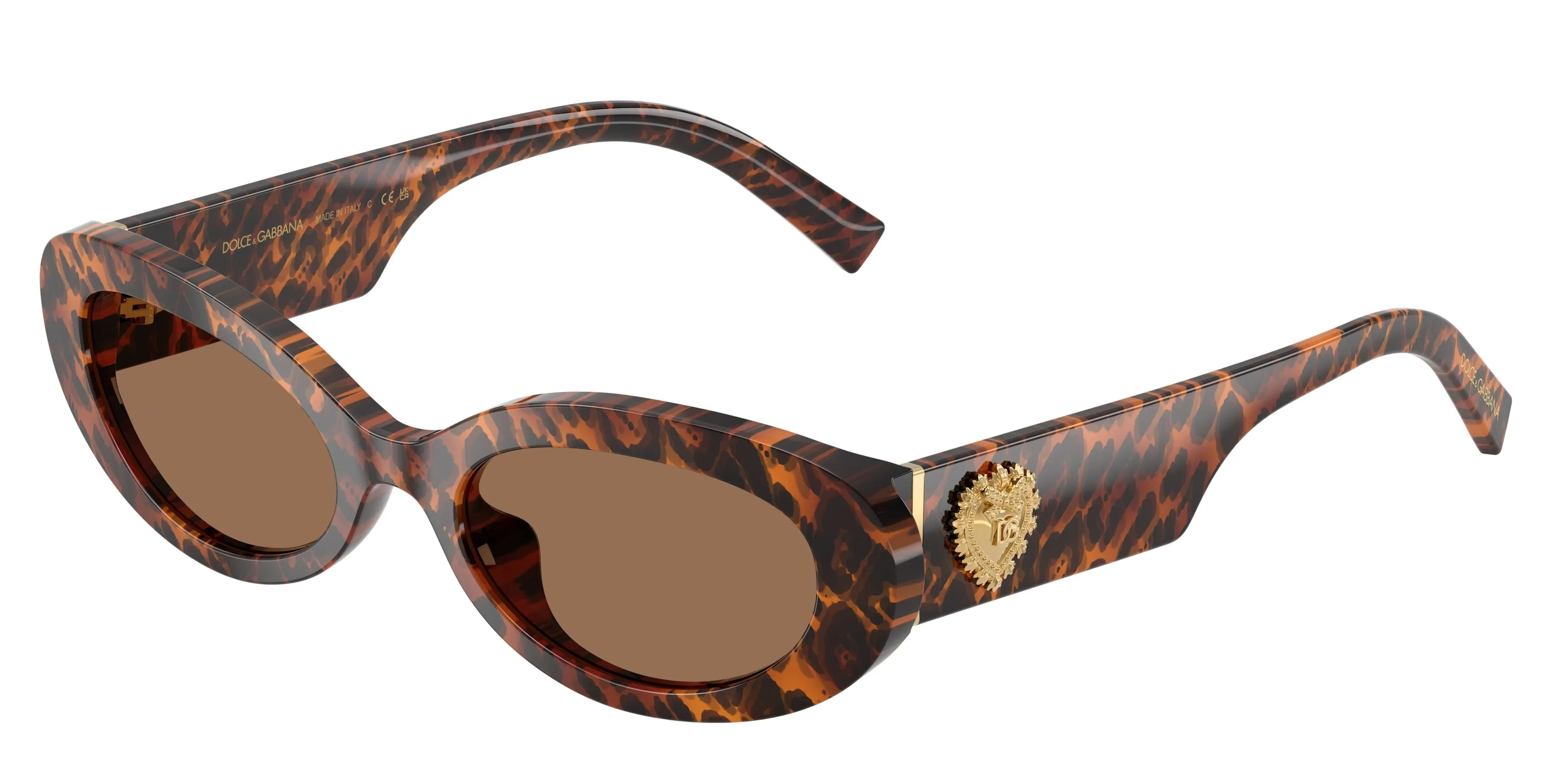 Dolce & Gabbana DG4537 347073 Occhiali da sole Acetato Marrone Marrone Rotonda Normale - immagine 1