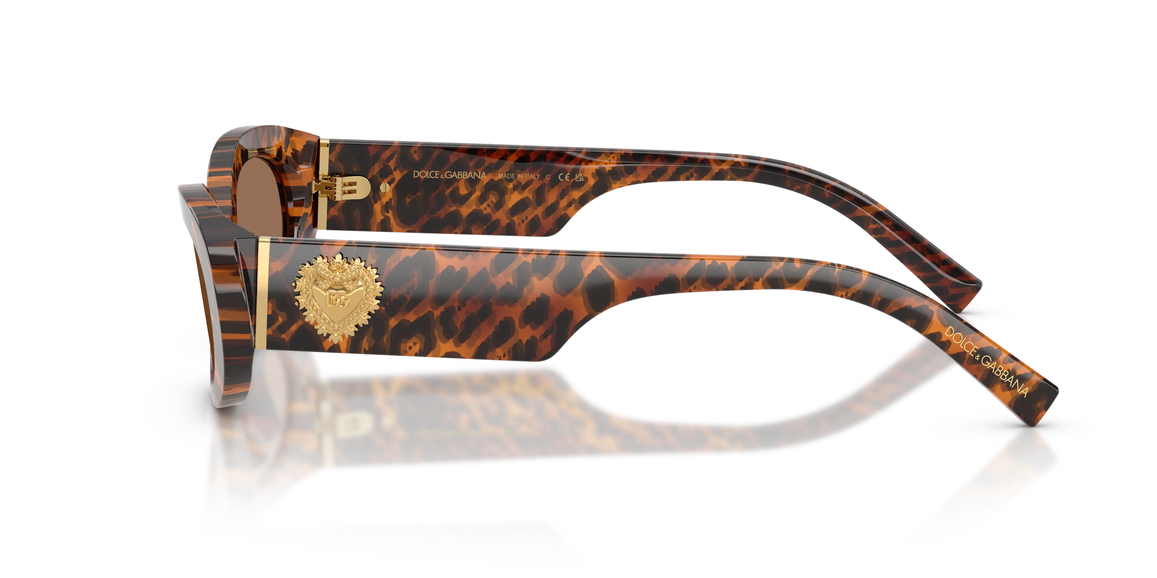 Dolce & Gabbana DG4537 347073 Occhiali da sole Acetato Marrone Marrone Rotonda Normale - immagine 4