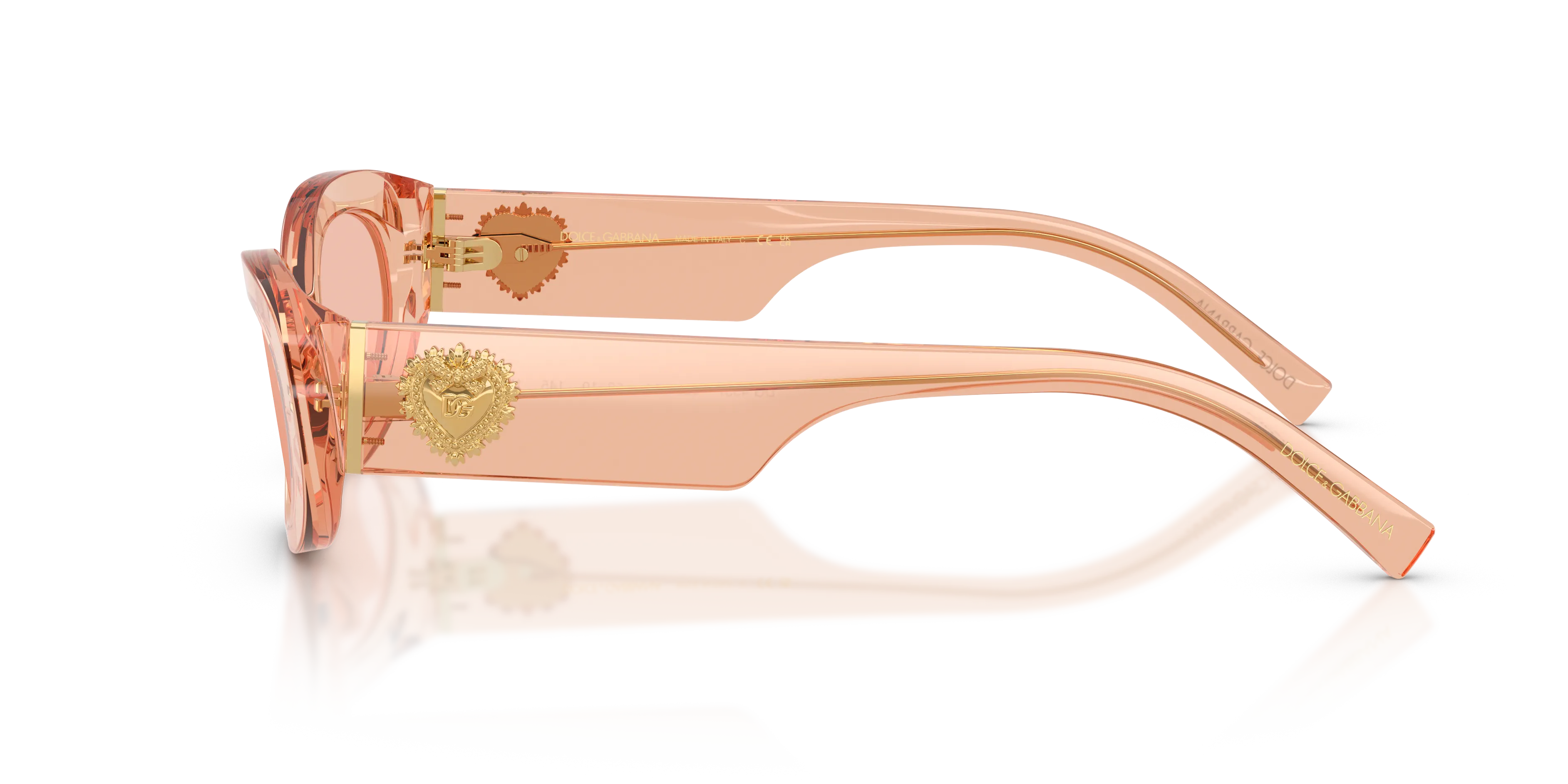 Dolce & Gabbana DG4537 322684 Occhiali da sole Acetato Rosa Rosa Rotonda Normale - immagine 4