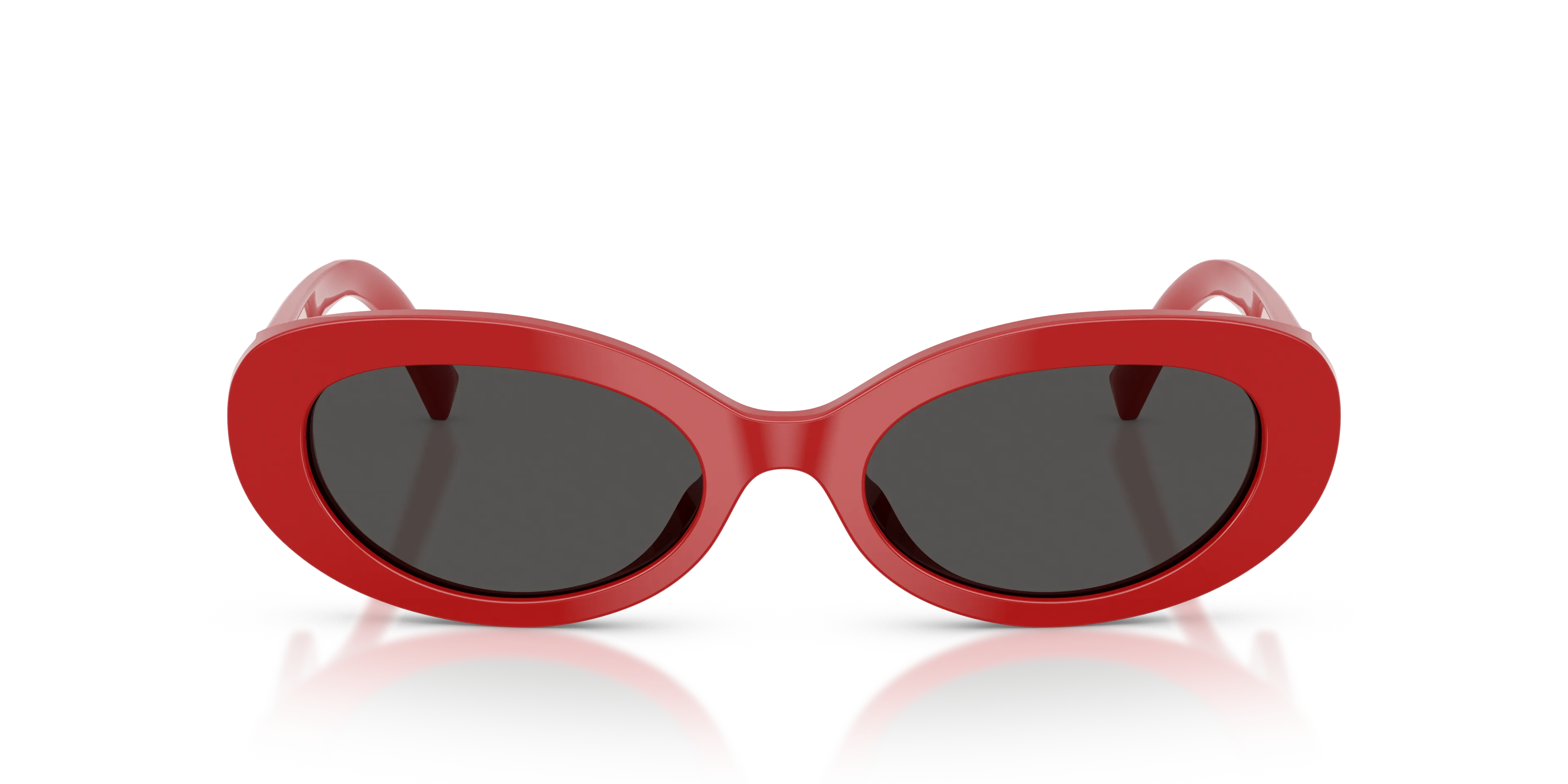 Dolce & Gabbana DG4537 308887 Occhiali da sole Acetato Rosso Grigio Rotonda Normale - immagine 3