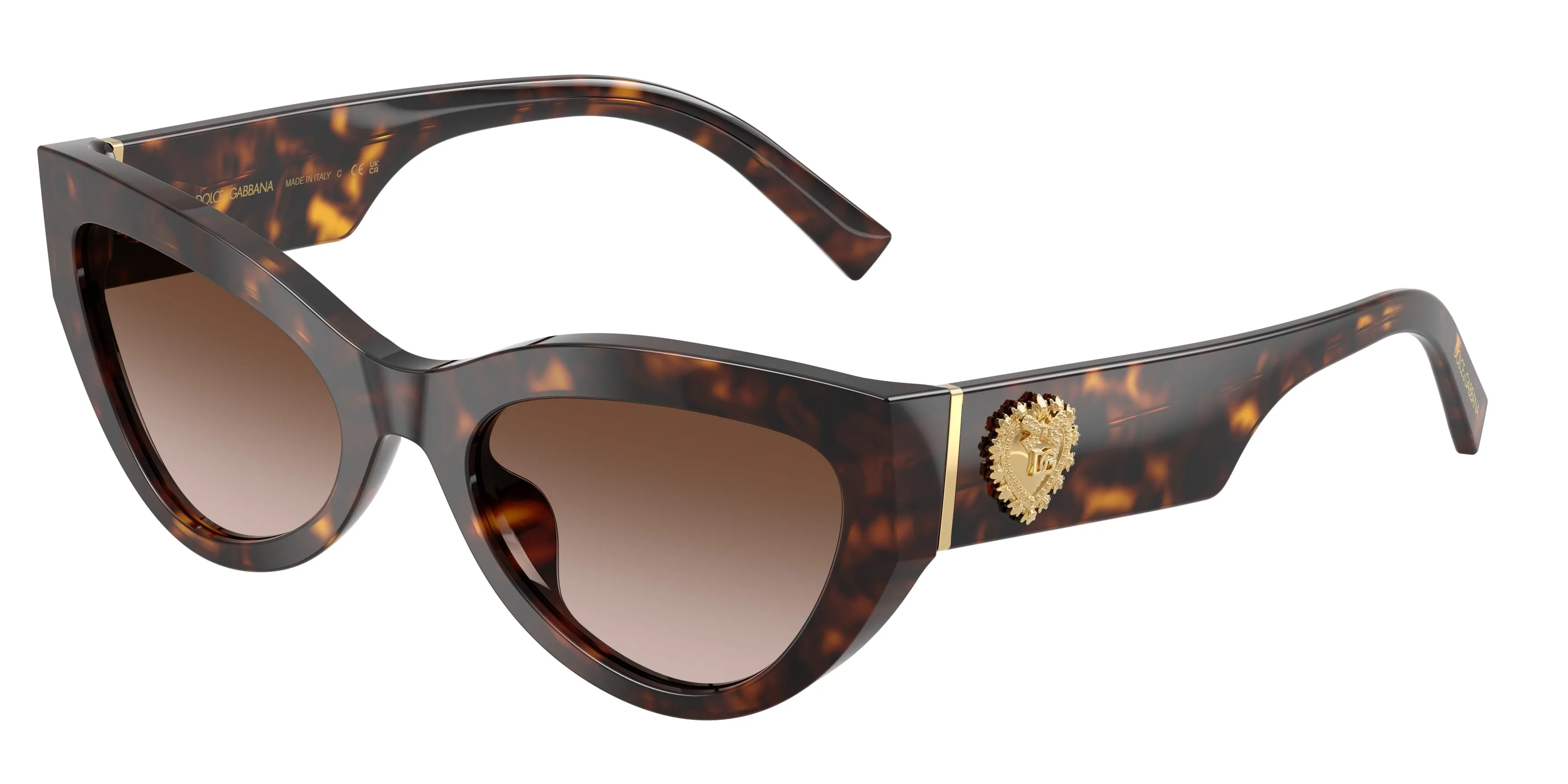 Dolce & Gabbana DG4536 502/13 Occhiali da sole Acetato Tartaruga Marrone Cat Eye Normale Sfumato - immagine 1
