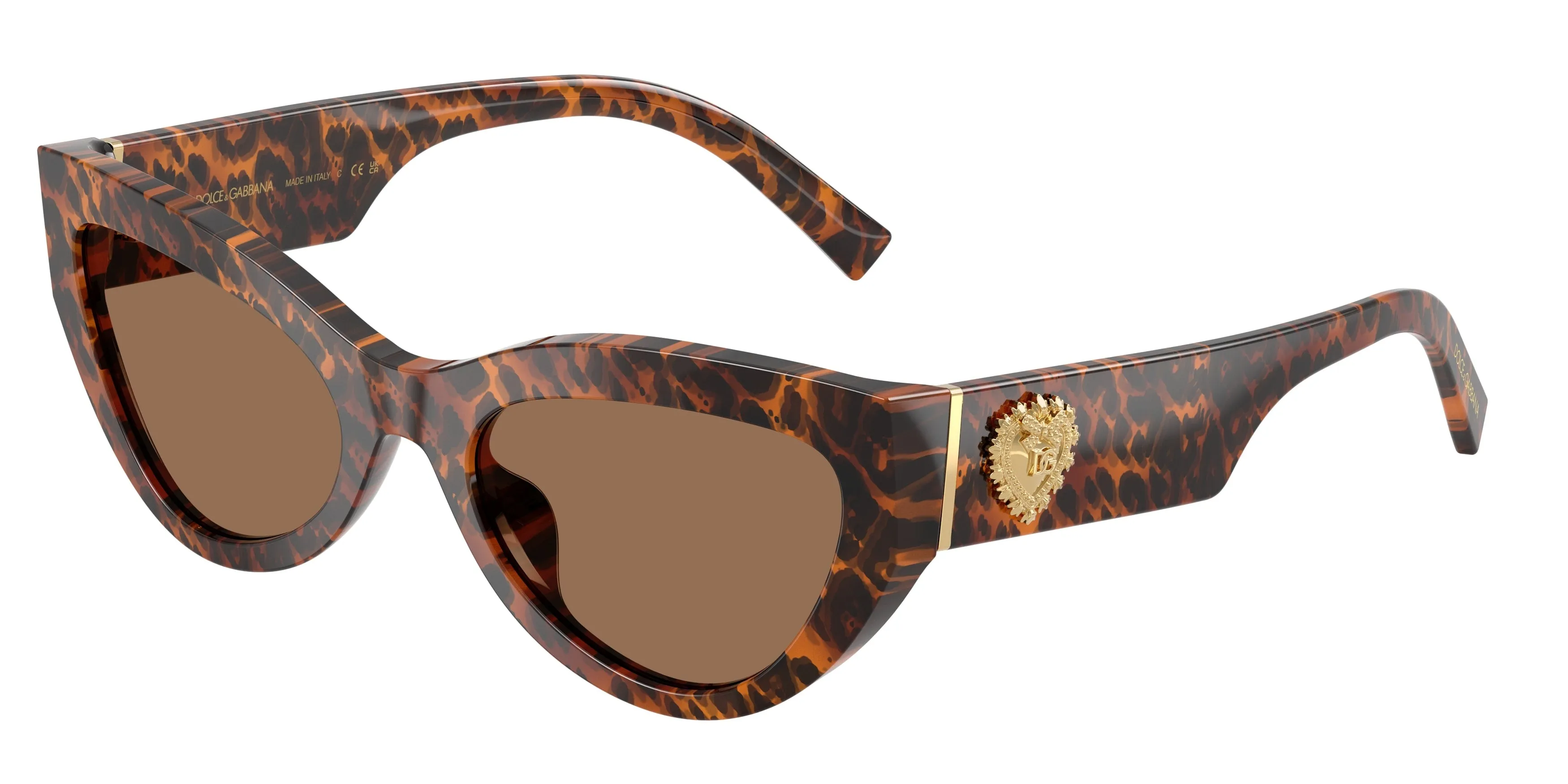Dolce & Gabbana DG4536 347073 Occhiali da sole Acetato Marrone Marrone Cat Eye Normale - immagine 1