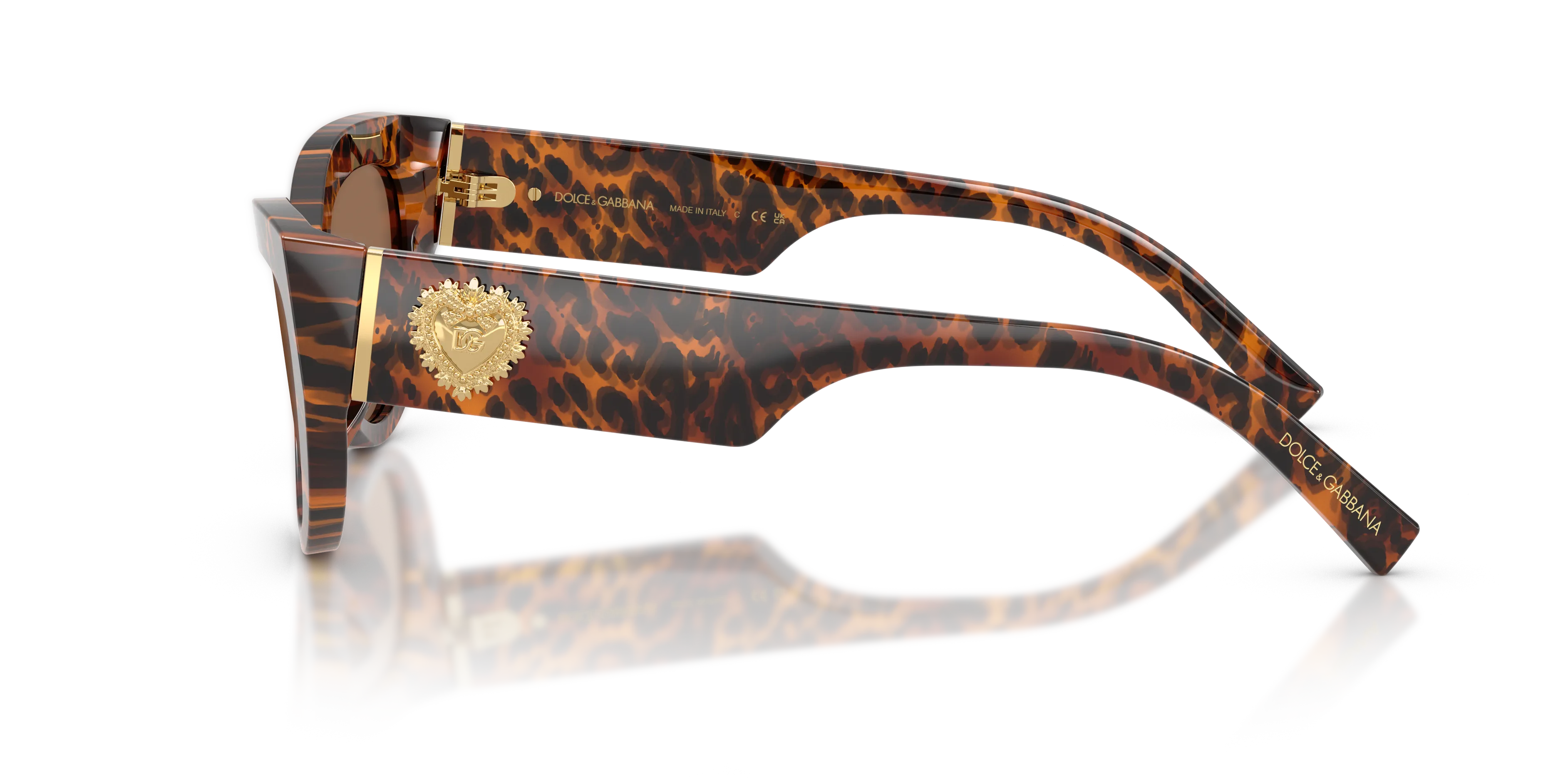 Dolce & Gabbana DG4536 347073 Occhiali da sole Acetato Marrone Marrone Cat Eye Normale - immagine 4