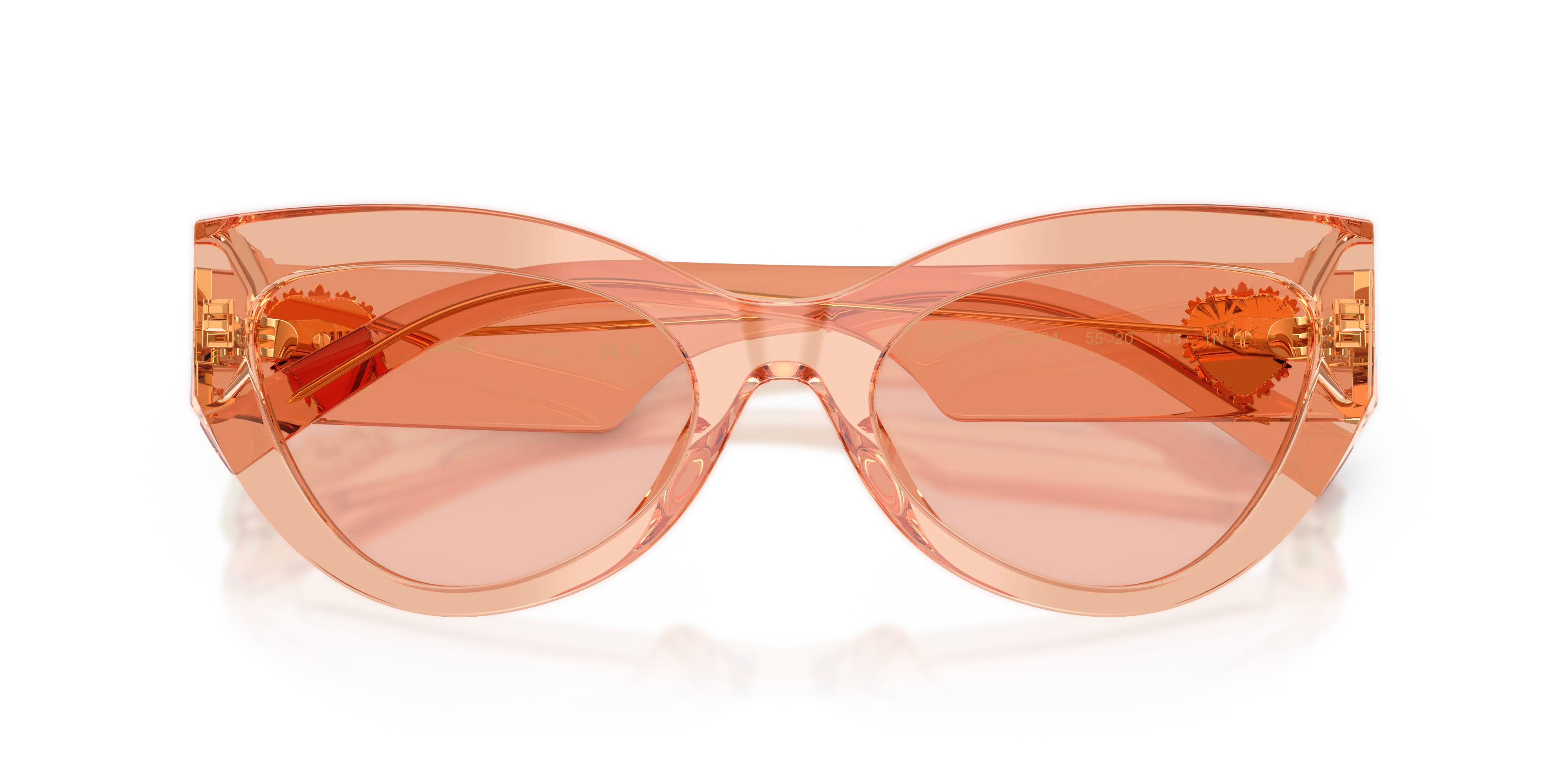 Dolce & Gabbana DG4536 322684 Occhiali da sole Acetato Rosa Rosa Cat Eye Normale - immagine 2