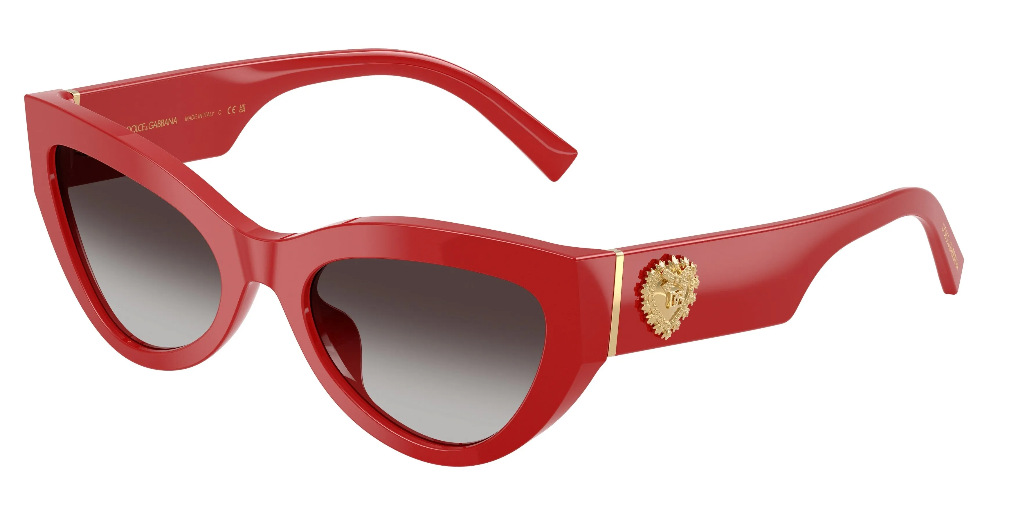 Dolce & Gabbana DG4536 30888G Occhiali da sole Acetato Rosso Grigio Cat Eye Normale Sfumato - immagine 1