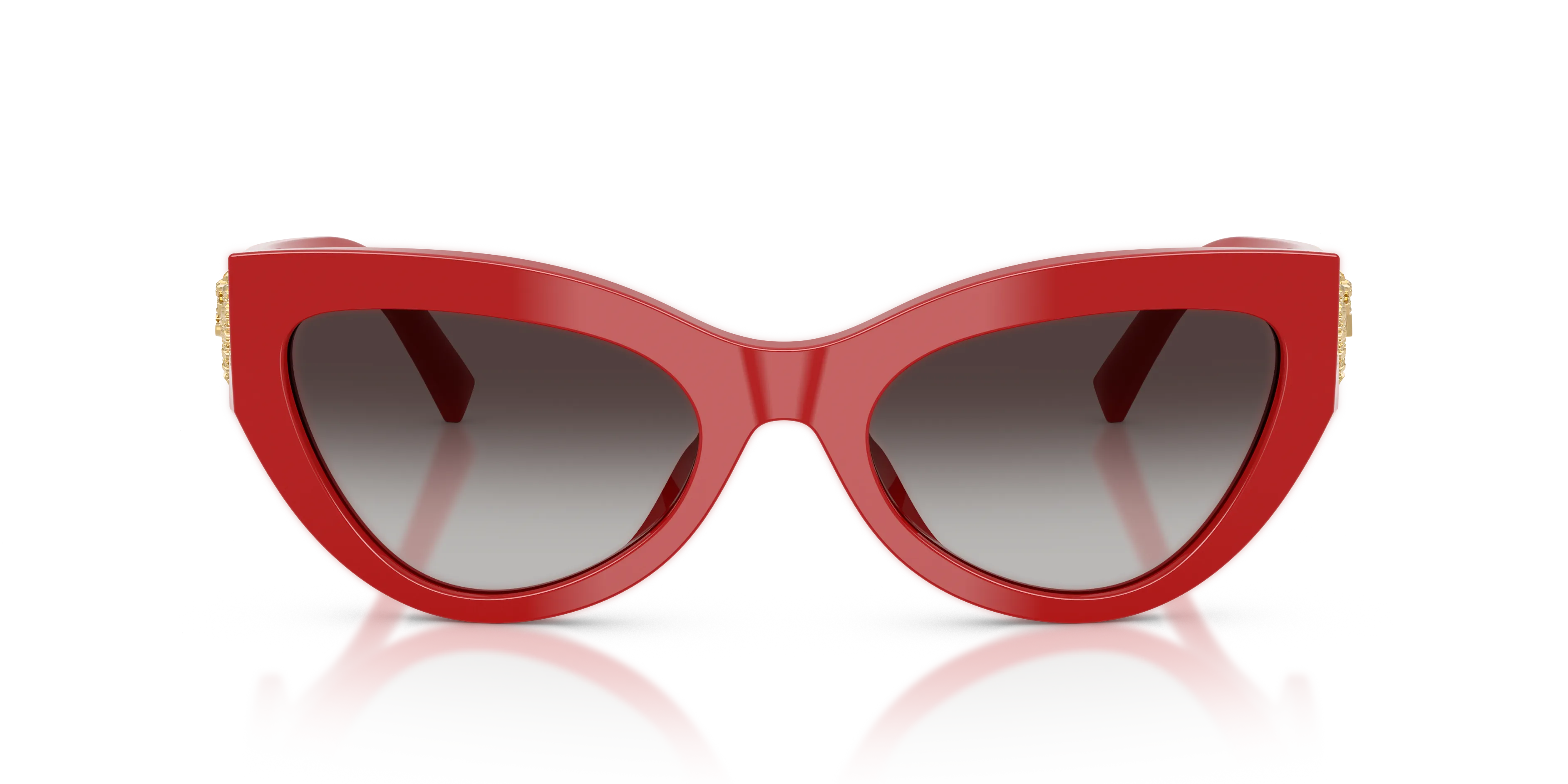 Dolce & Gabbana DG4536 30888G Occhiali da sole Acetato Rosso Grigio Cat Eye Normale Sfumato - immagine 3