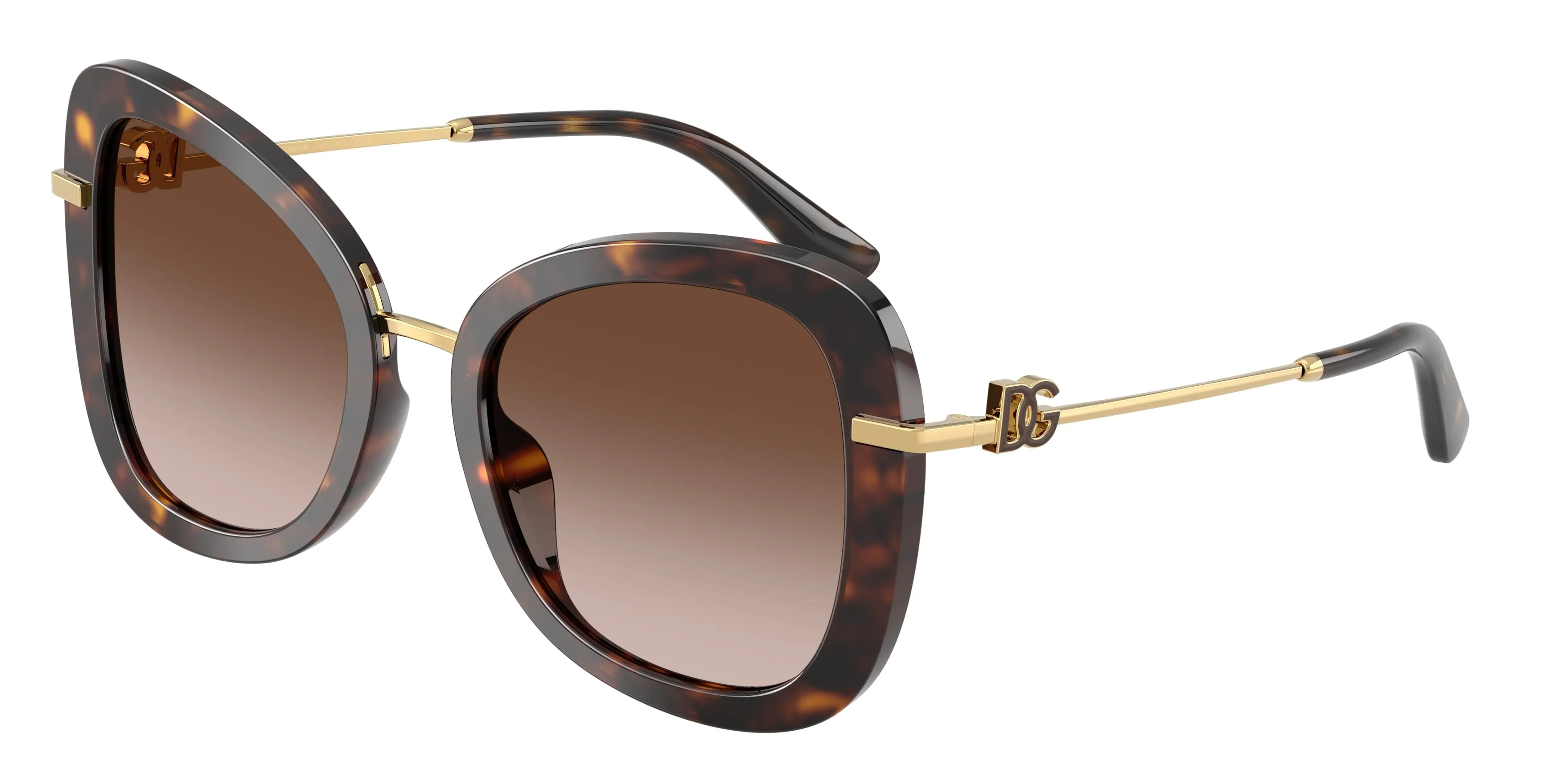 Dolce & Gabbana DG4535 502/13 Occhiali da sole Acetato Tartaruga Marrone Farfalla Normale Sfumato - immagine 1