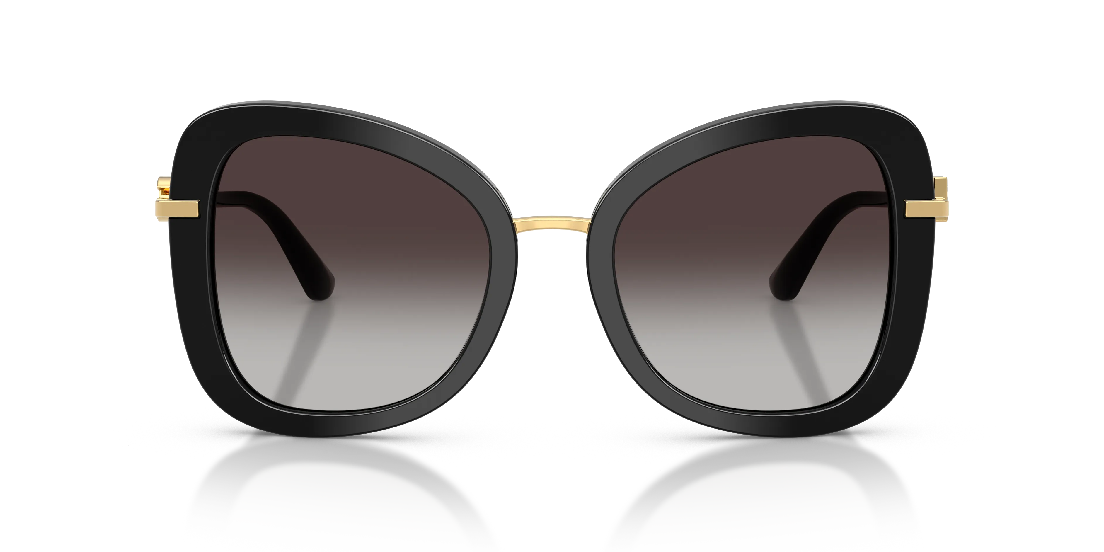 Dolce & Gabbana DG4535 501/8G Occhiali da sole Acetato Nero Grigio Farfalla Normale Sfumato - immagine 3