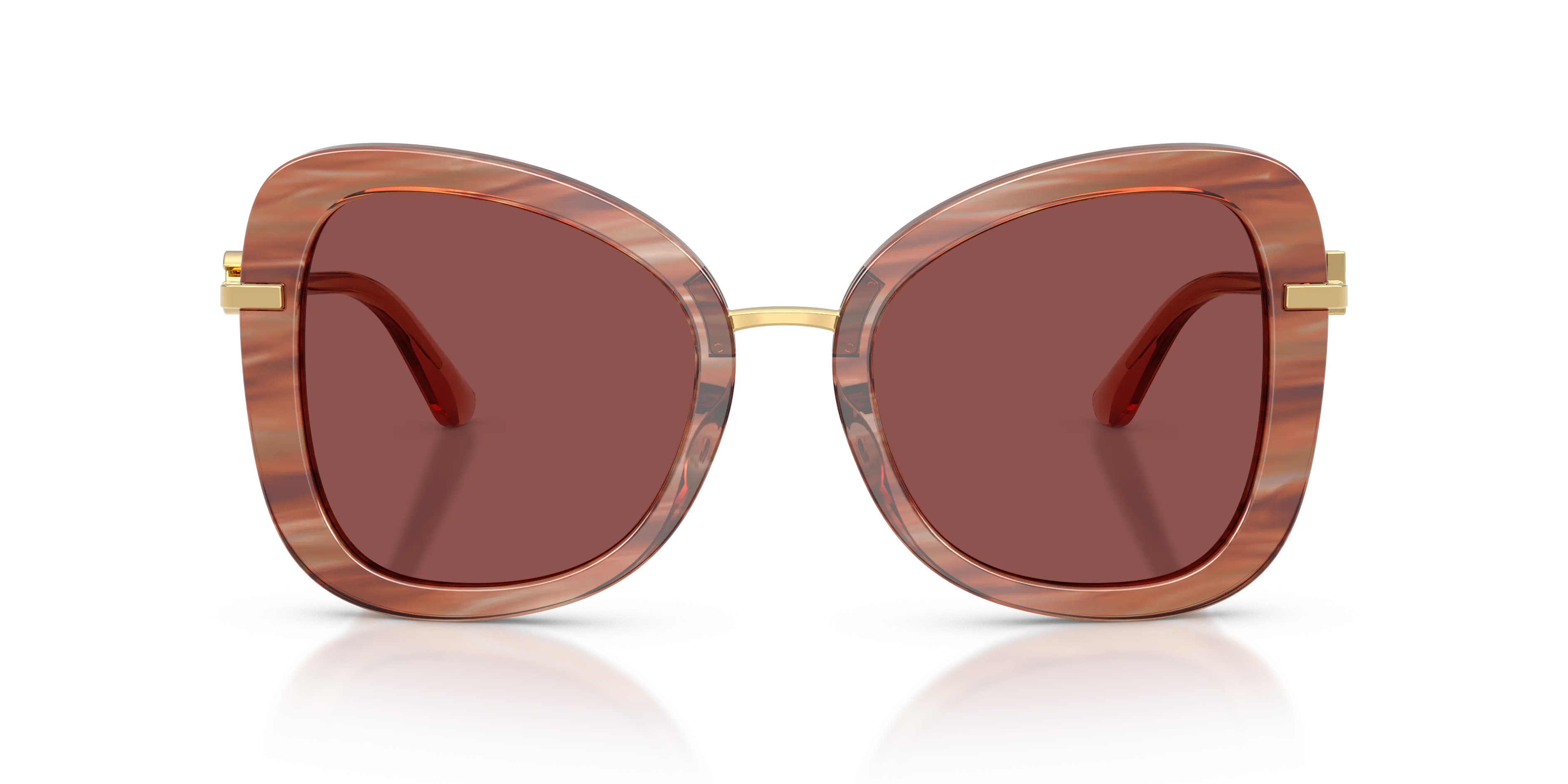 Dolce & Gabbana DG4535 347375 Occhiali da sole Acetato Rosso Viola Farfalla Normale - immagine 3