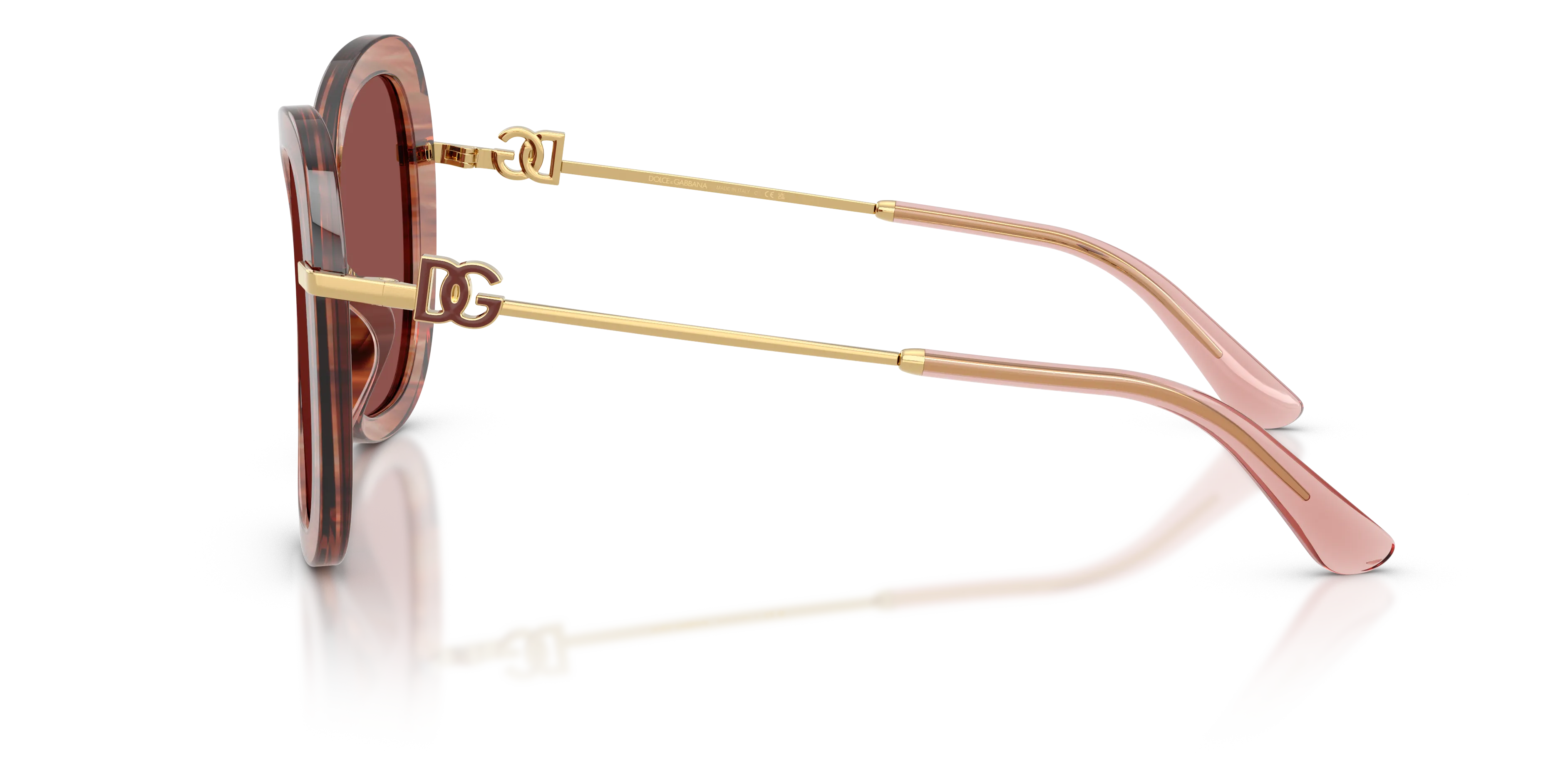 Dolce & Gabbana DG4535 347375 Occhiali da sole Acetato Rosso Viola Farfalla Normale - immagine 4