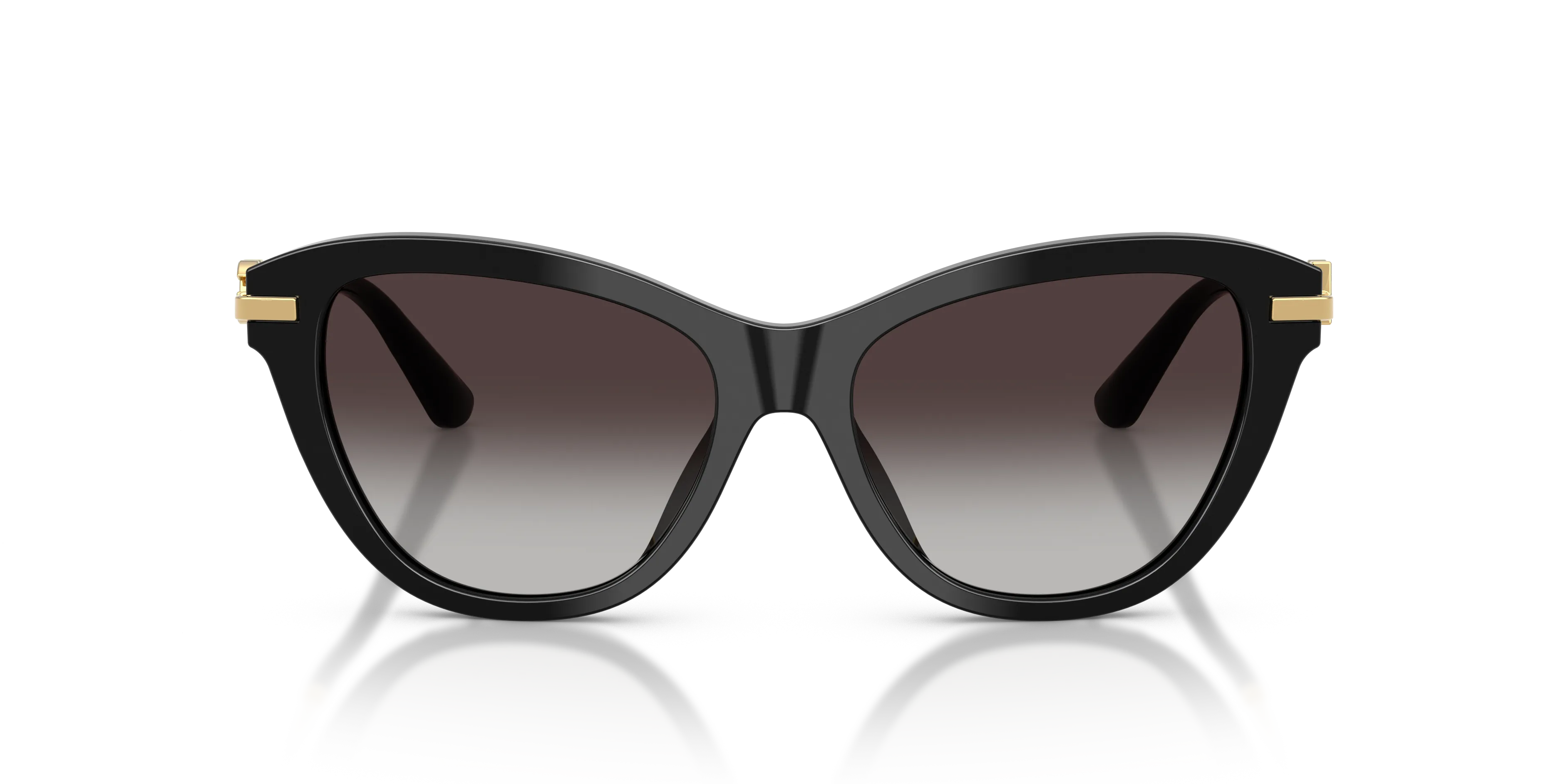 Dolce & Gabbana DG4534 501/8G Occhiali da sole Acetato Nero Grigio Farfalla Normale Sfumato - immagine 3