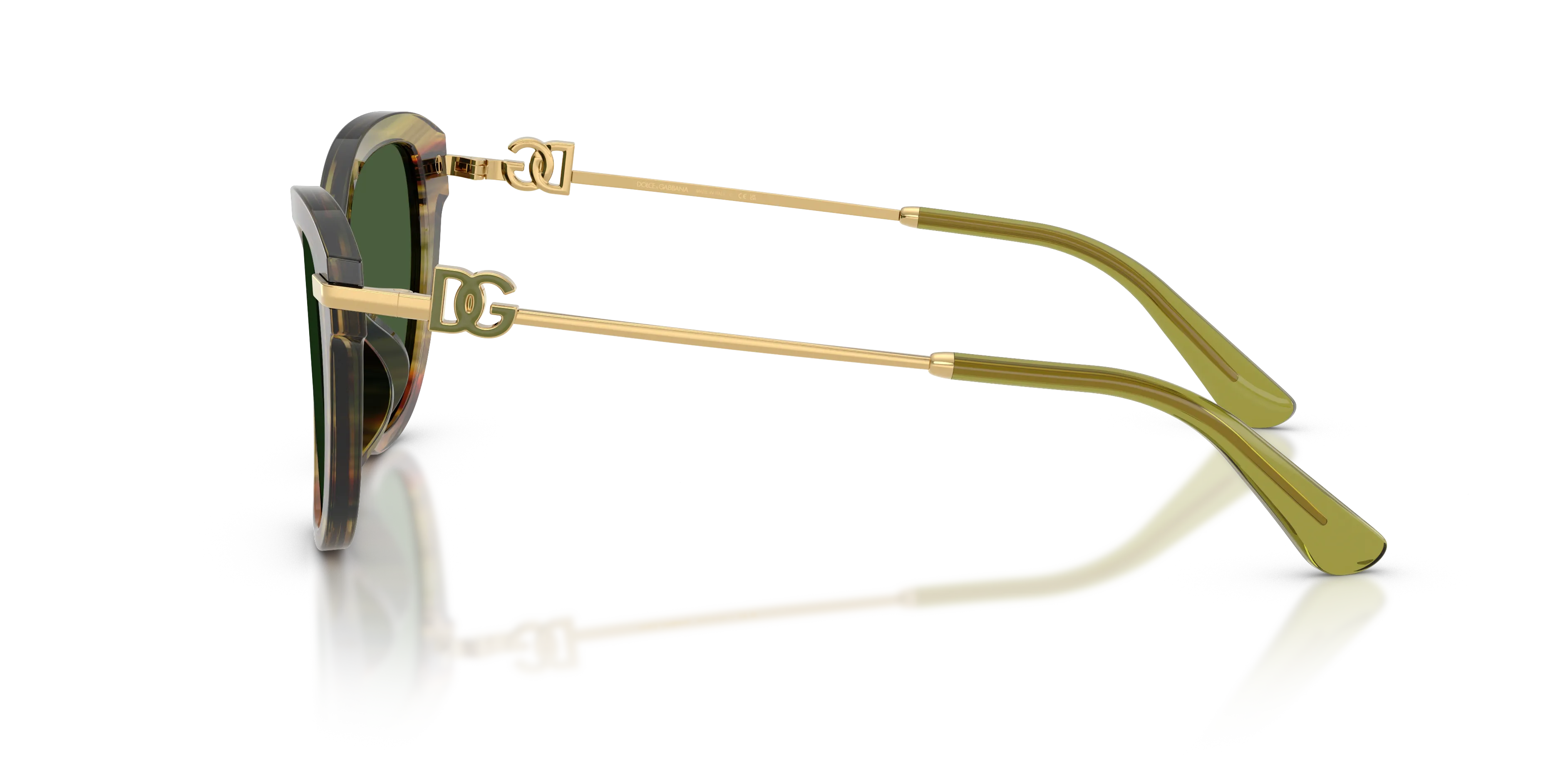 Dolce & Gabbana DG4534 347571 Occhiali da sole Acetato Verde Verde Farfalla Normale - immagine 4