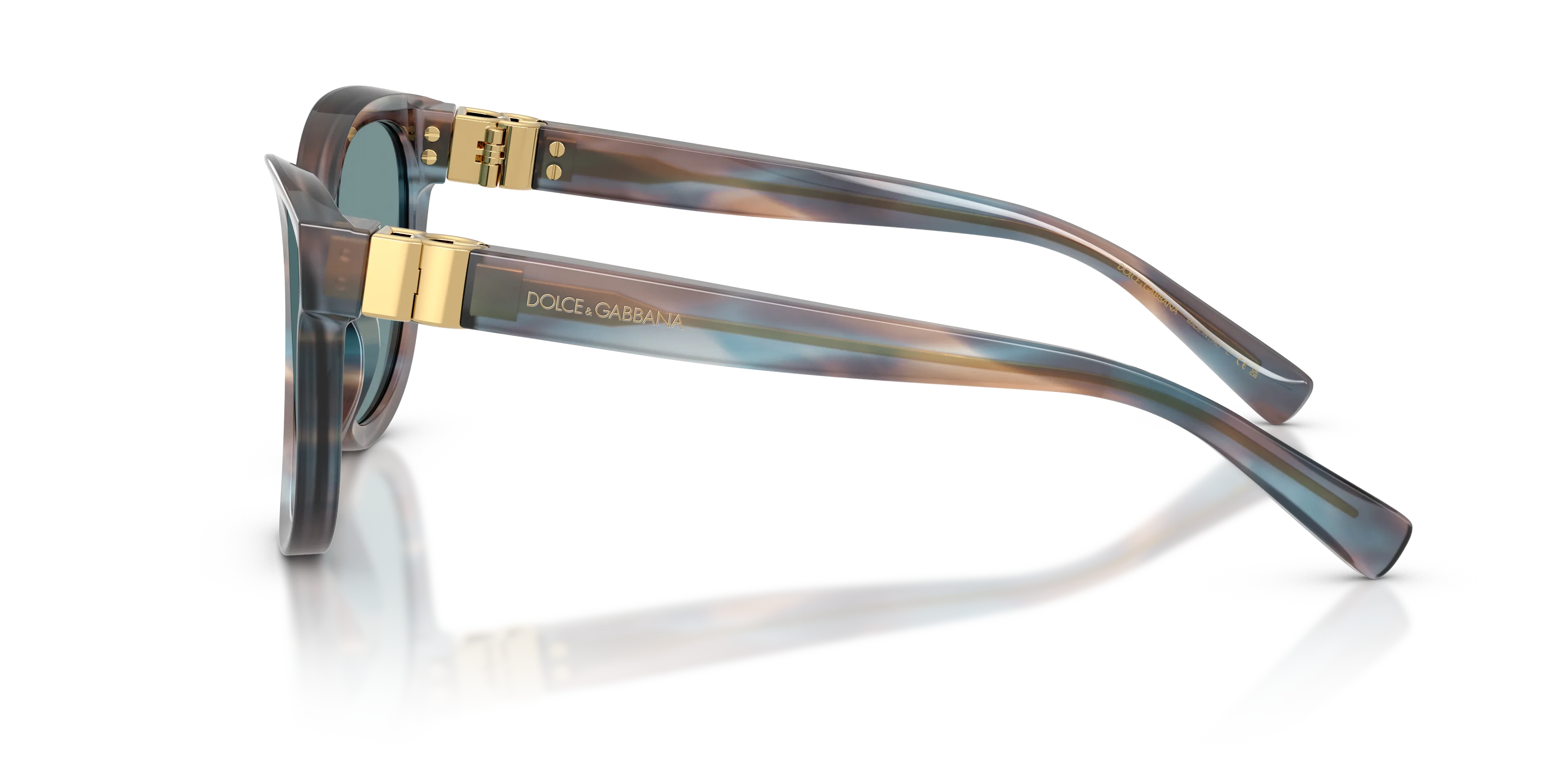 Dolce & Gabbana DG4533 344880 Occhiali da sole Acetato Blu Blu Pantos Normale - immagine 4