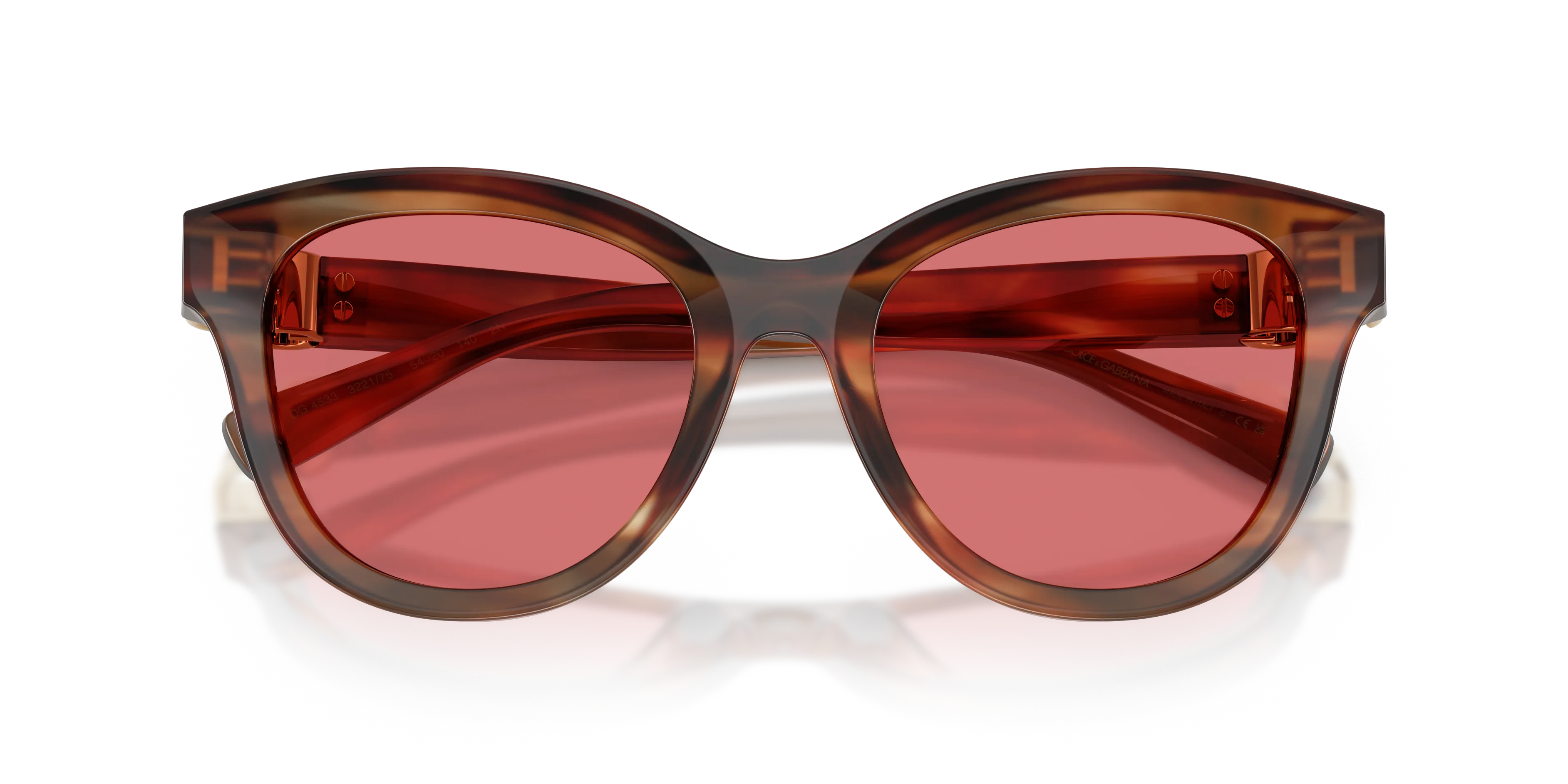 Dolce & Gabbana DG4533 322175 Occhiali da sole Acetato Tartaruga Rosso Pantos Normale - immagine 2