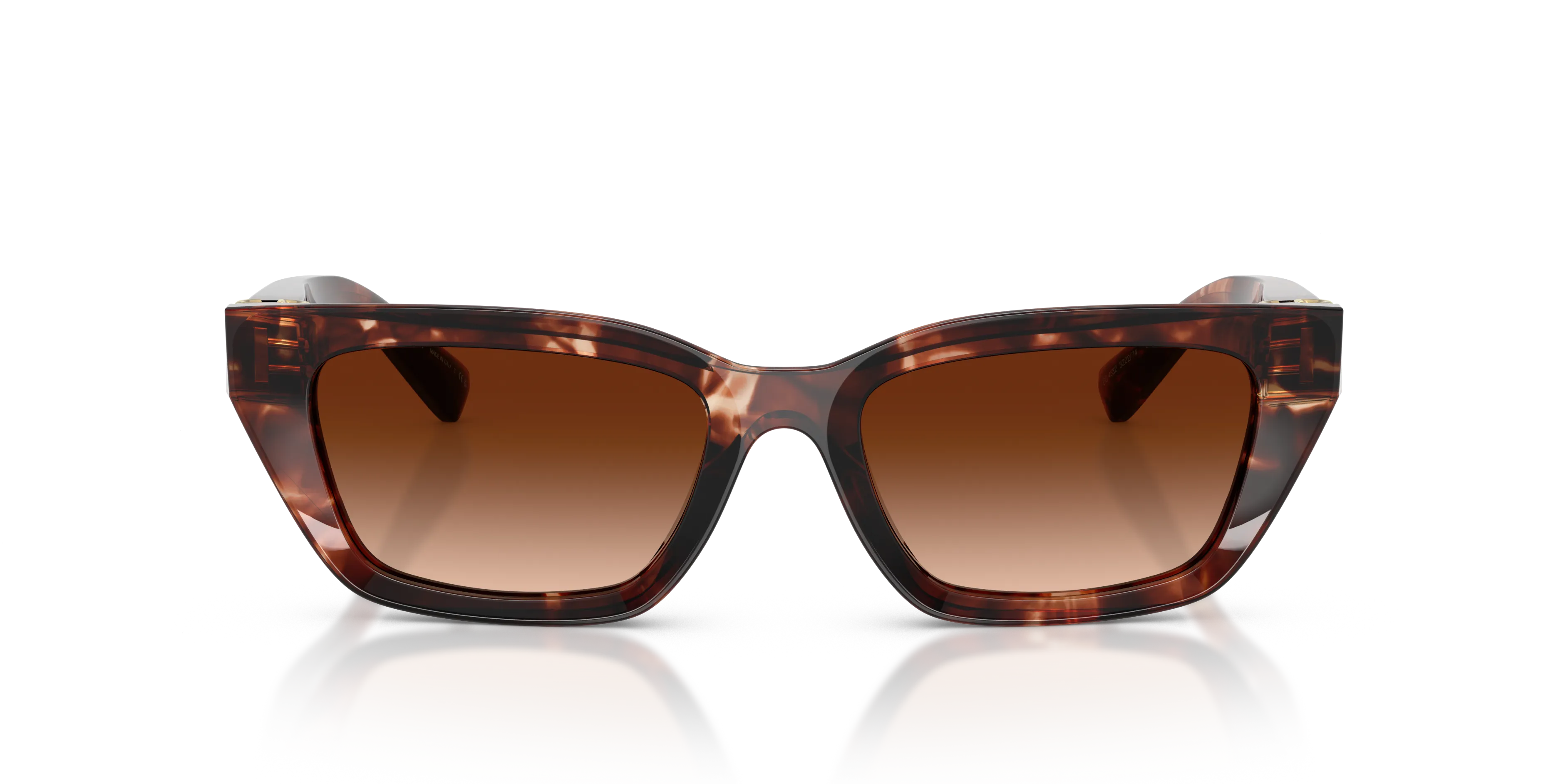 Dolce & Gabbana DG4532 322274 Occhiali da sole Acetato Rosso Marrone Cat Eye Normale Sfumato - immagine 3
