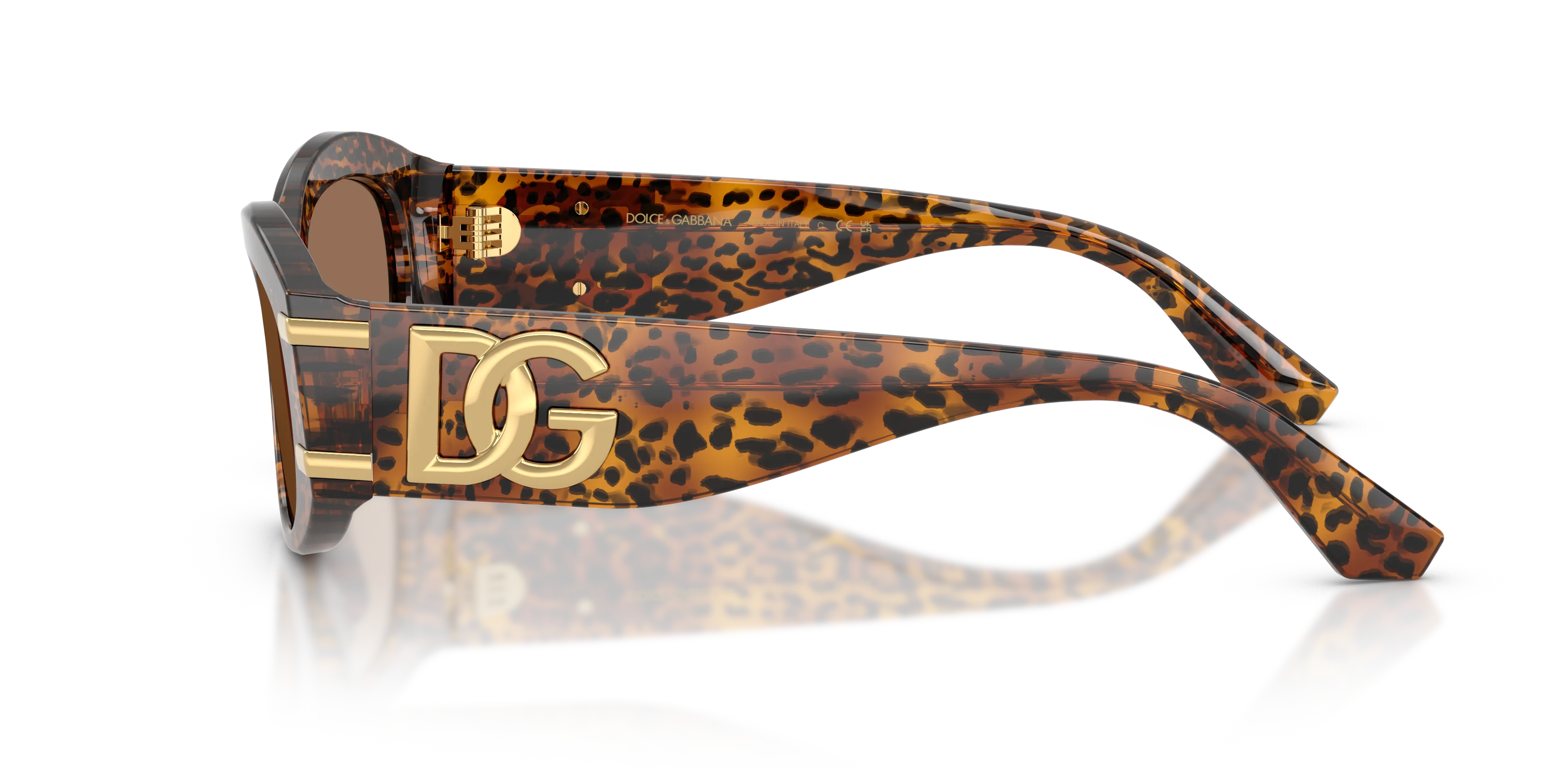 Dolce & Gabbana DG4502 347073 Occhiali da sole Acetato Marrone Marrone Rotonda Normale - immagine 4