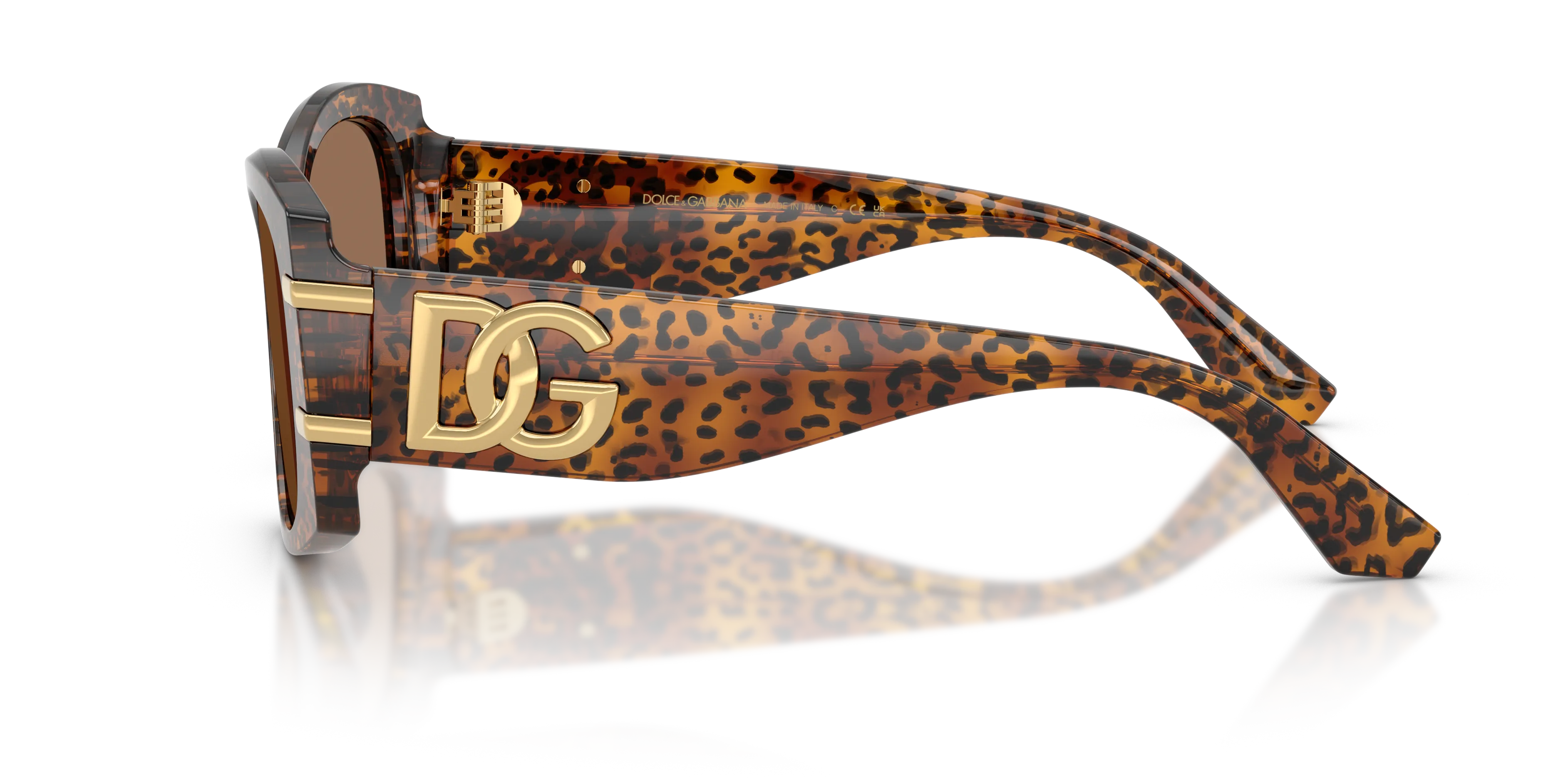 Dolce & Gabbana DG4501 347073 Occhiali da sole Acetato Marrone Marrone Farfalla Normale - immagine 4