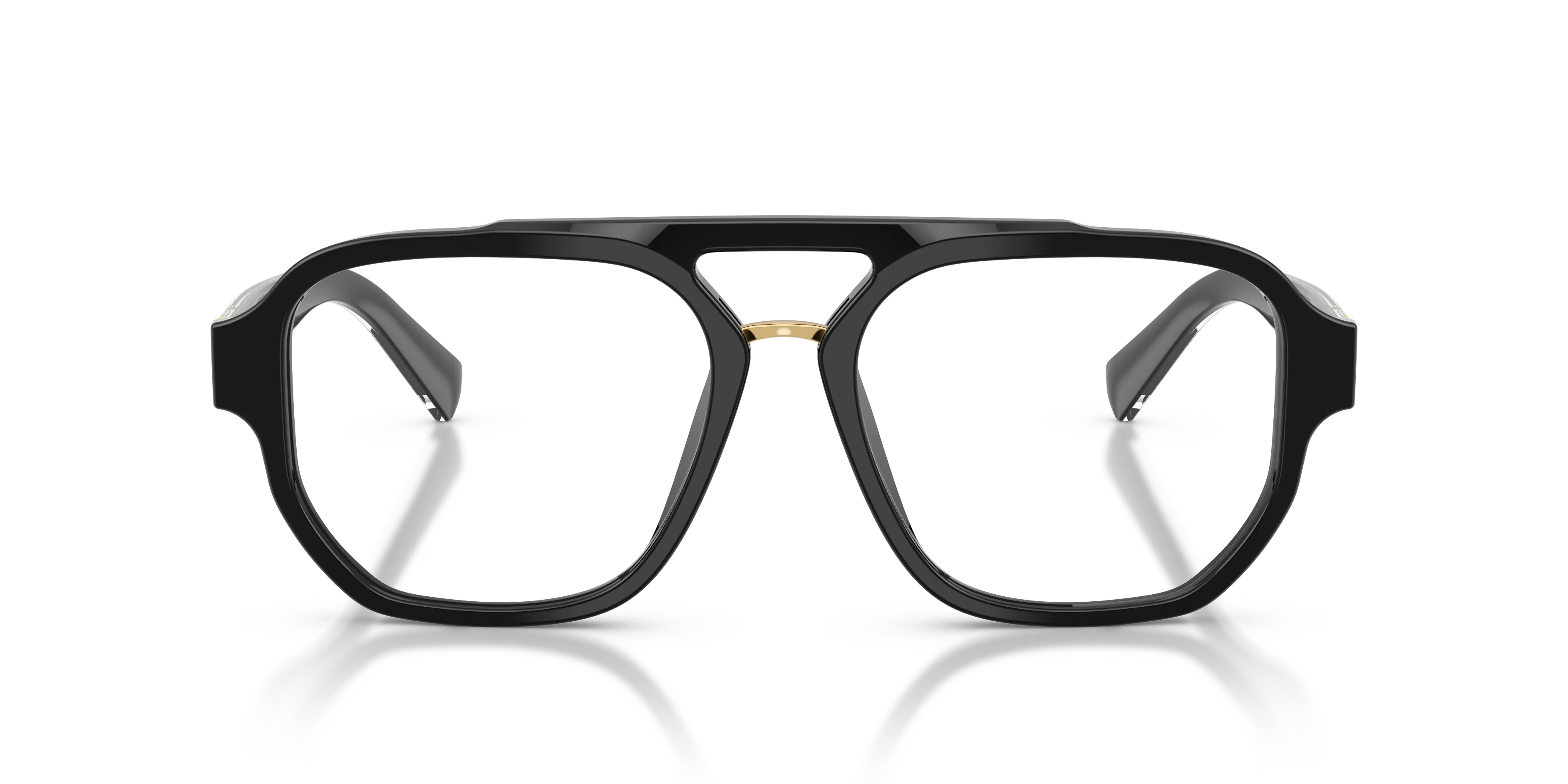 Dolce & Gabbana DG3447 501 Montature da vista Acetato Nero Trasparente Pilot Normale - immagine 3