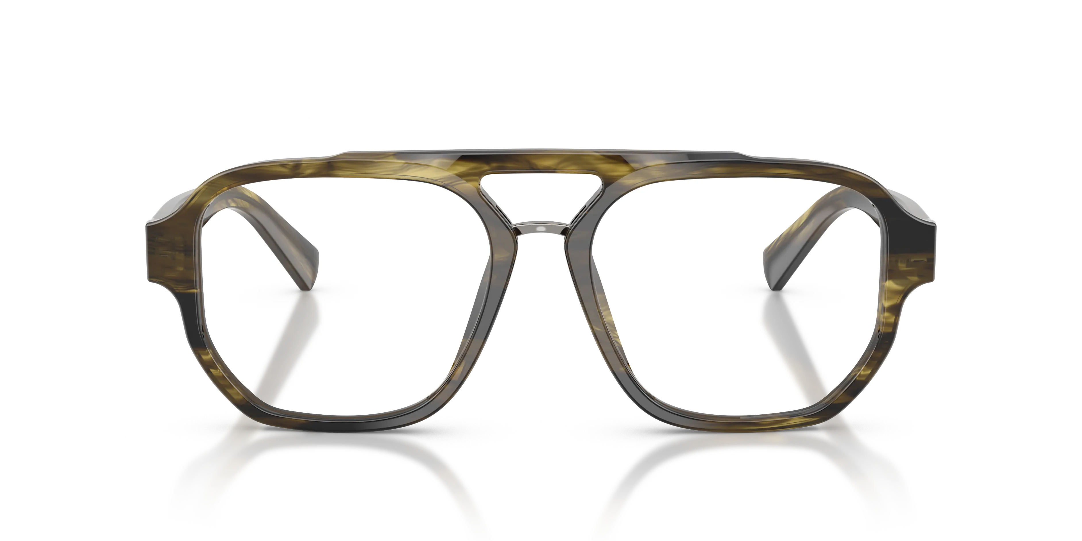 Dolce & Gabbana DG3447 3066 Montature da vista Acetato Verde Trasparente Pilot Normale - immagine 3