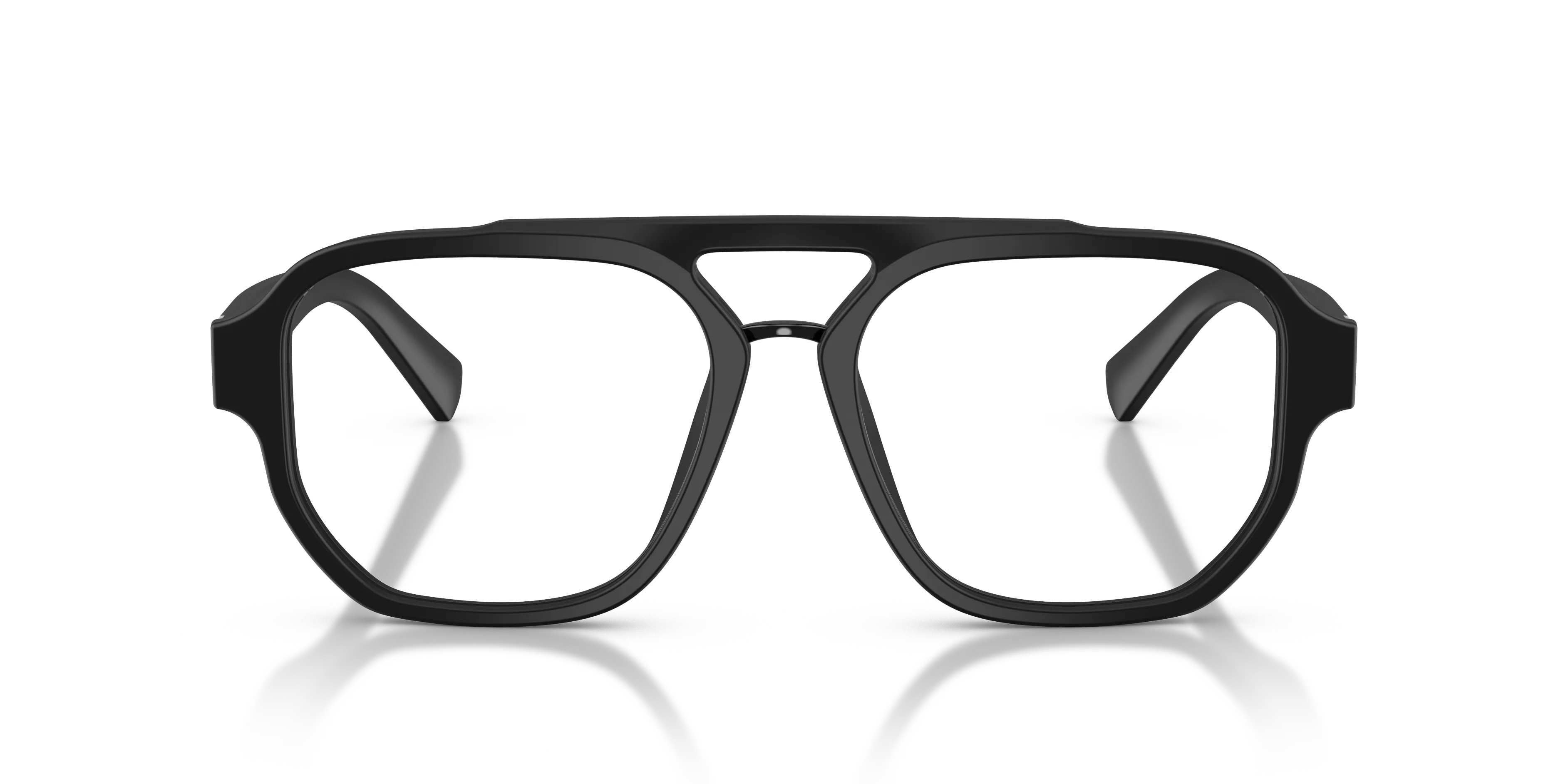 Dolce & Gabbana DG3447 2525 Montature da vista Acetato Nero Trasparente Pilot Normale - immagine 3