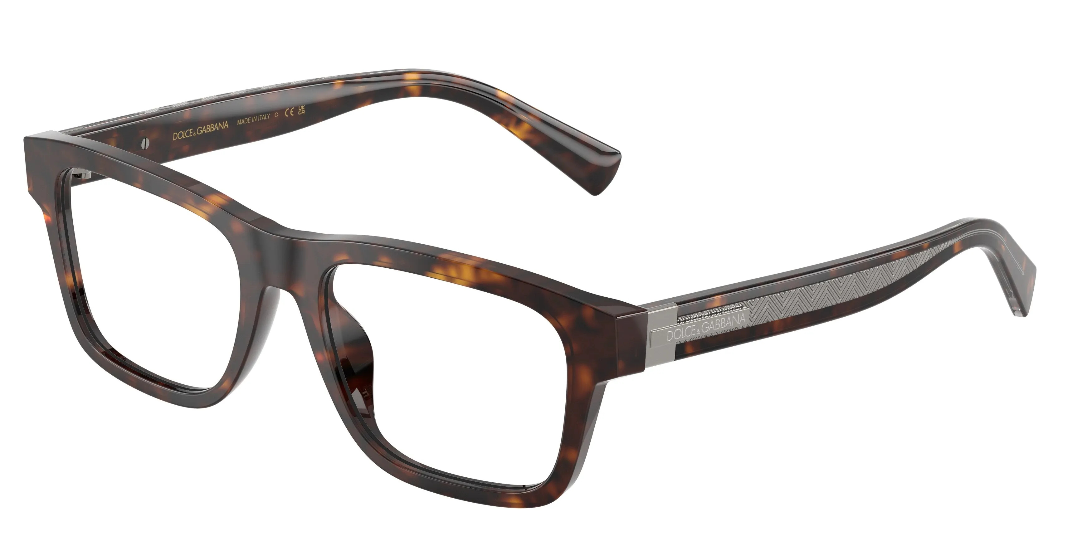 Dolce & Gabbana DG3446 502 Montature da vista Acetato Tartaruga Trasparente Squadrata Normale - immagine 1