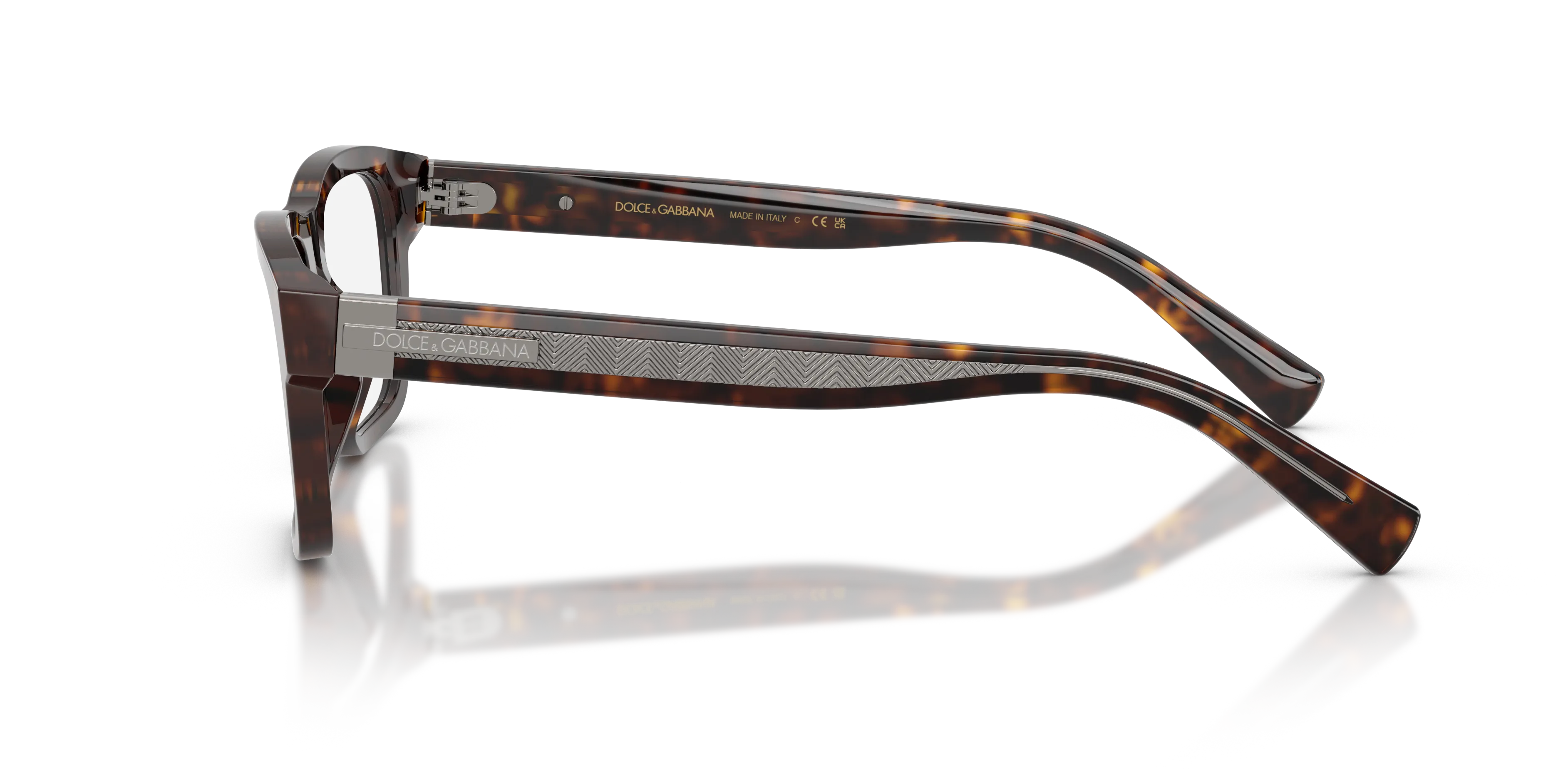 Dolce & Gabbana DG3446 502 Montature da vista Acetato Tartaruga Trasparente Squadrata Normale - immagine 4