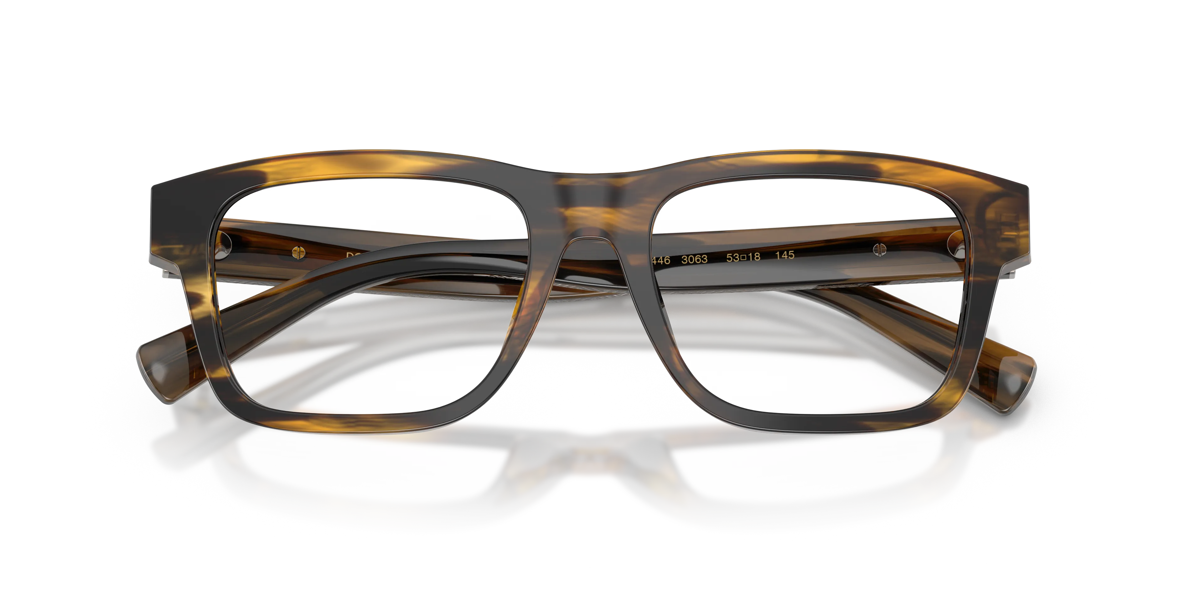 Dolce & Gabbana DG3446 3063 Montature da vista Acetato Tartaruga Trasparente Squadrata Normale - immagine 2