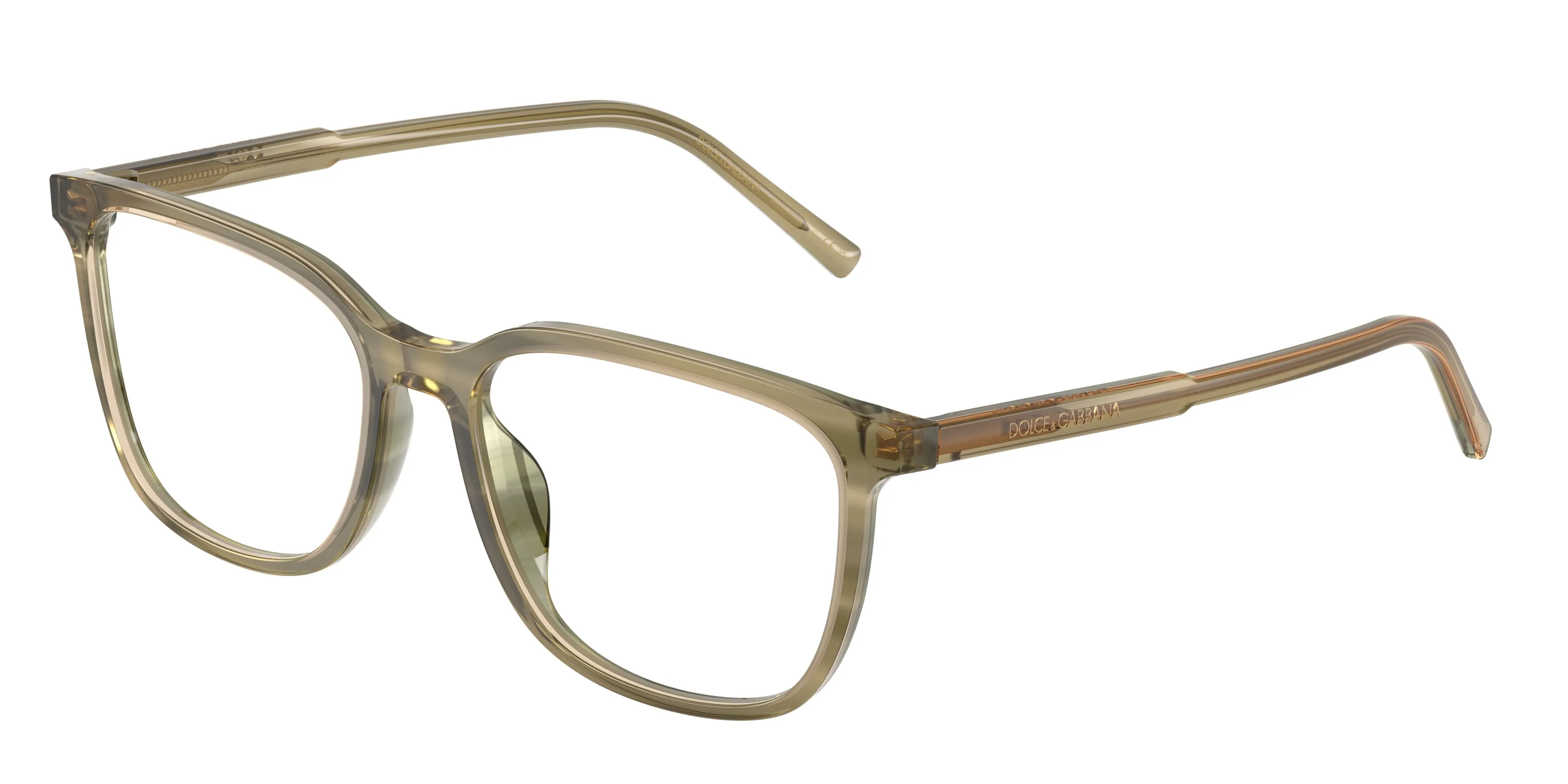 Dolce & Gabbana DG3445 3480 Montature da vista Acetato Verde Trasparente Squadrata Normale - immagine 1