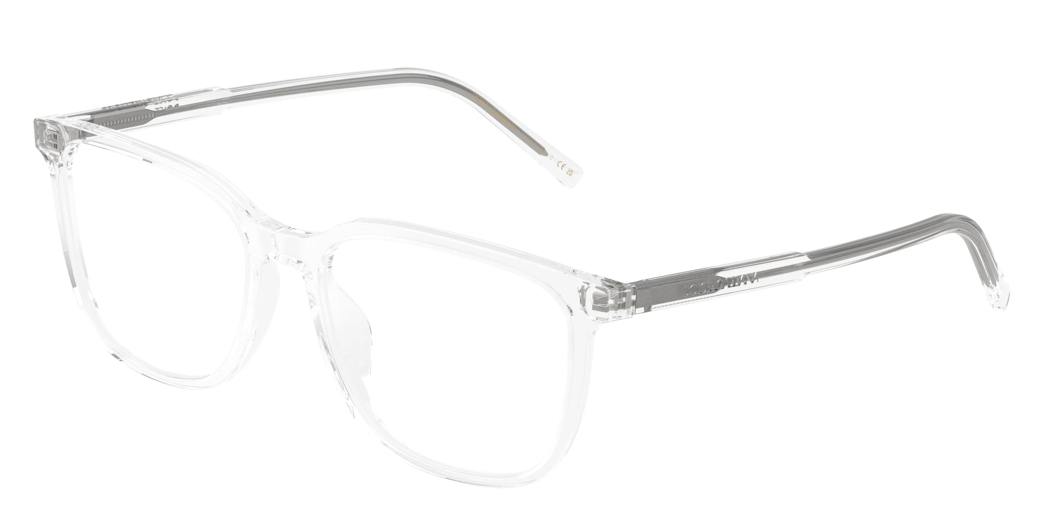 Dolce & Gabbana DG3445 3133 Montature da vista Acetato Trasparente Trasparente Squadrata Normale - immagine 1