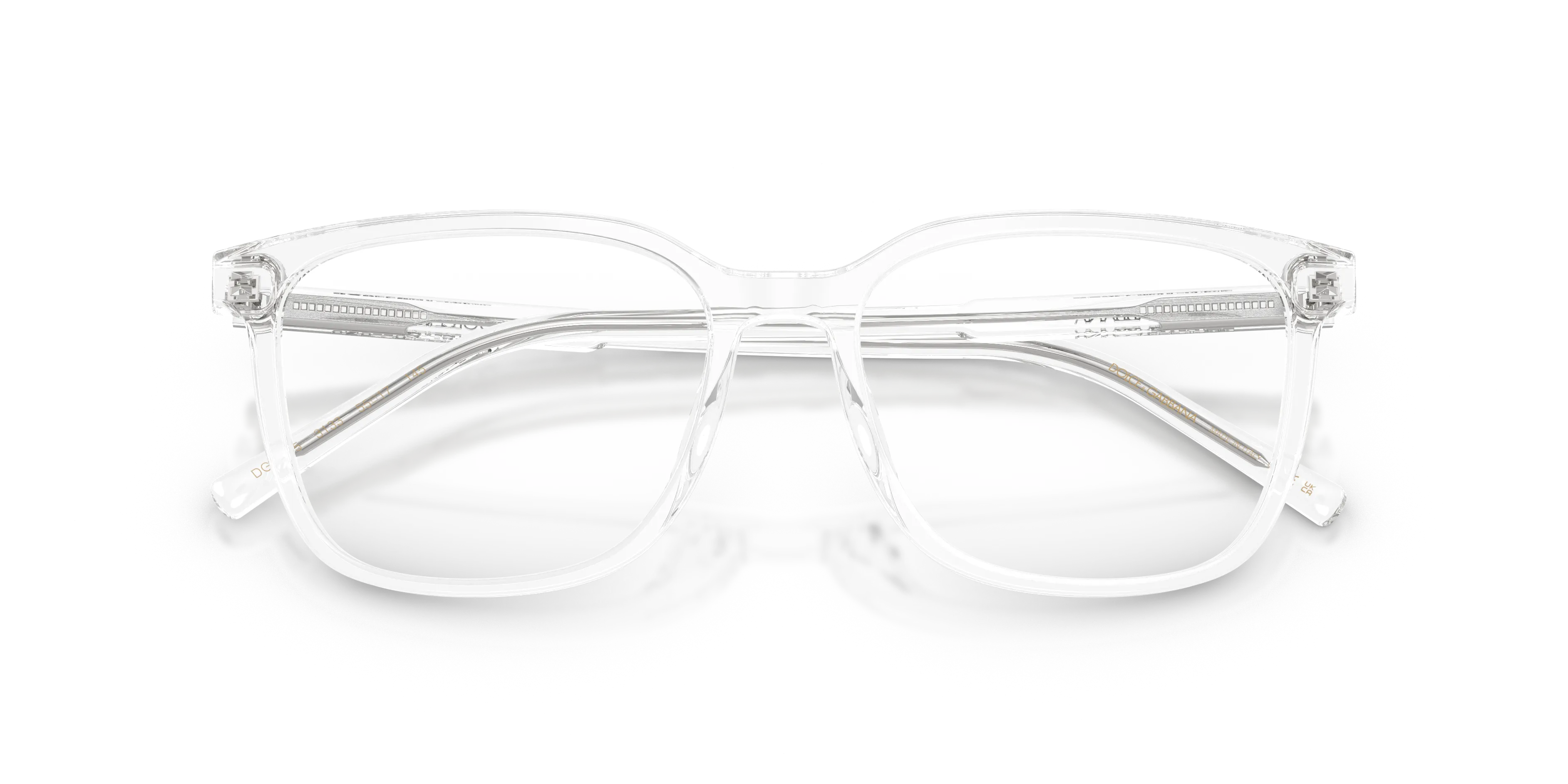 Dolce & Gabbana DG3445 3133 Montature da vista Acetato Trasparente Trasparente Squadrata Normale - immagine 2