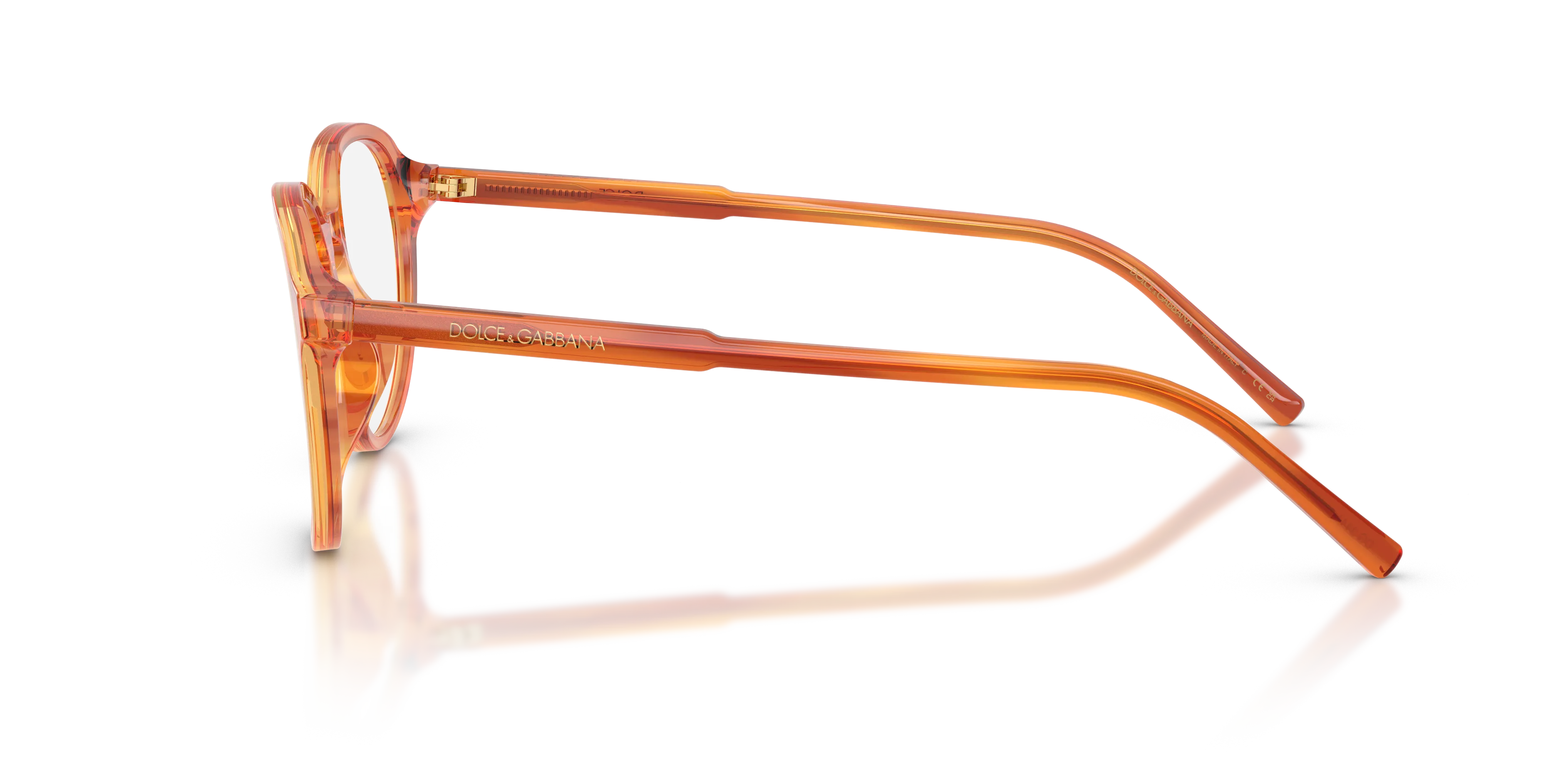 Dolce & Gabbana DG3444 3483 Montature da vista Acetato Marrone Trasparente Pantos Normale - immagine 4