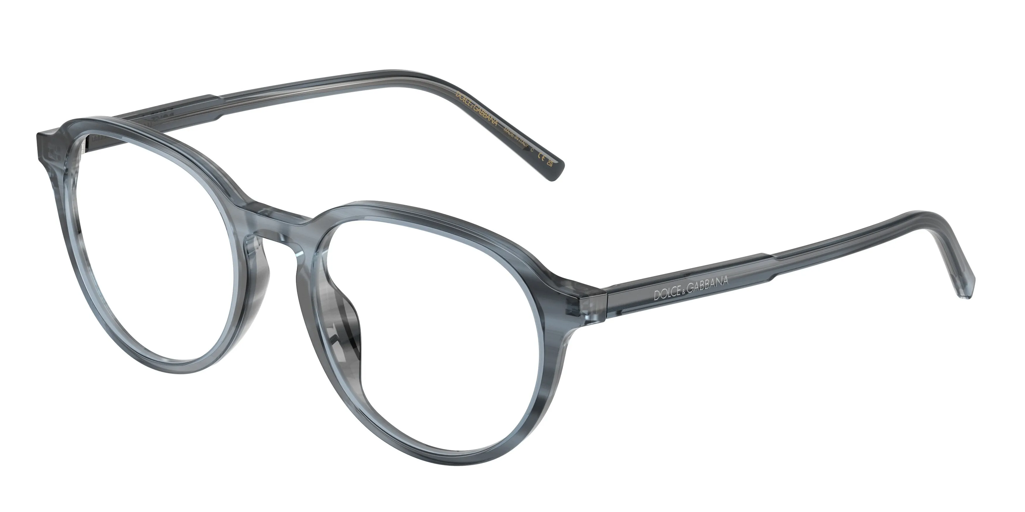Dolce & Gabbana DG3444 3482 Montature da vista Acetato Blu Trasparente Pantos Normale - immagine 1