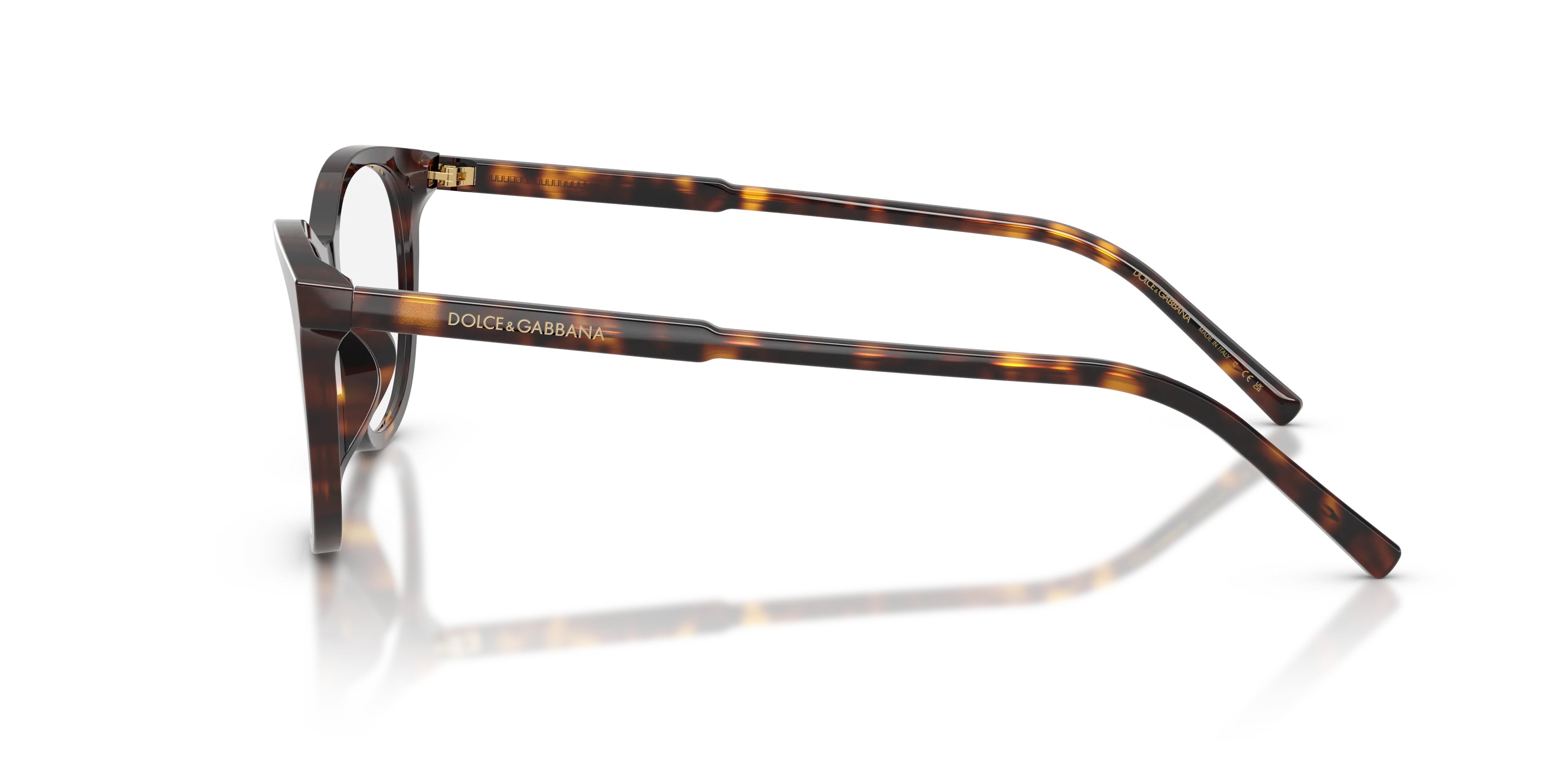 Dolce & Gabbana DG3443 502 Montature da vista Acetato Tartaruga Trasparente Cat Eye Normale - immagine 4