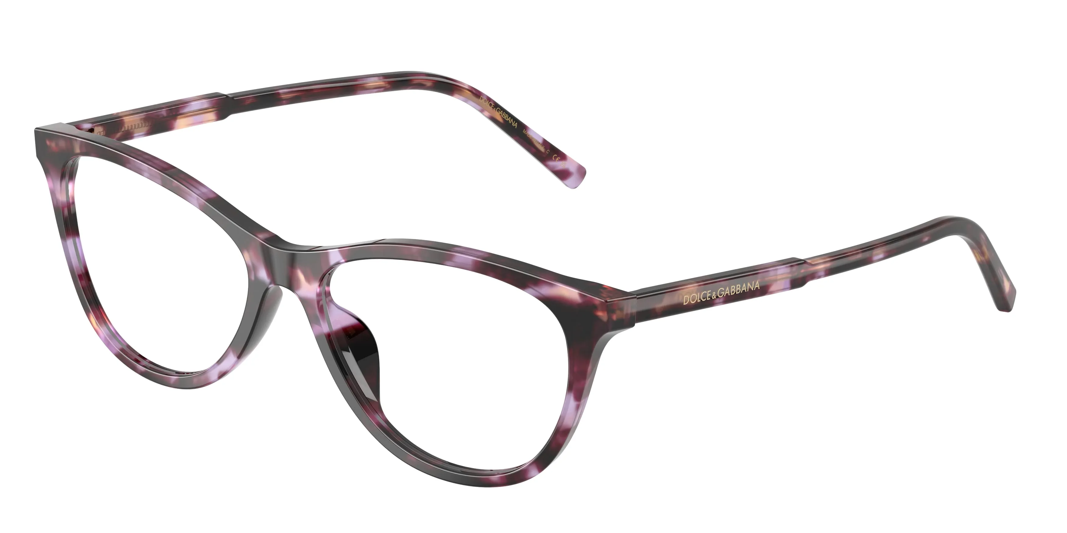 Dolce & Gabbana DG3443 3477 Montature da vista Acetato Viola Trasparente Cat Eye Normale - immagine 1