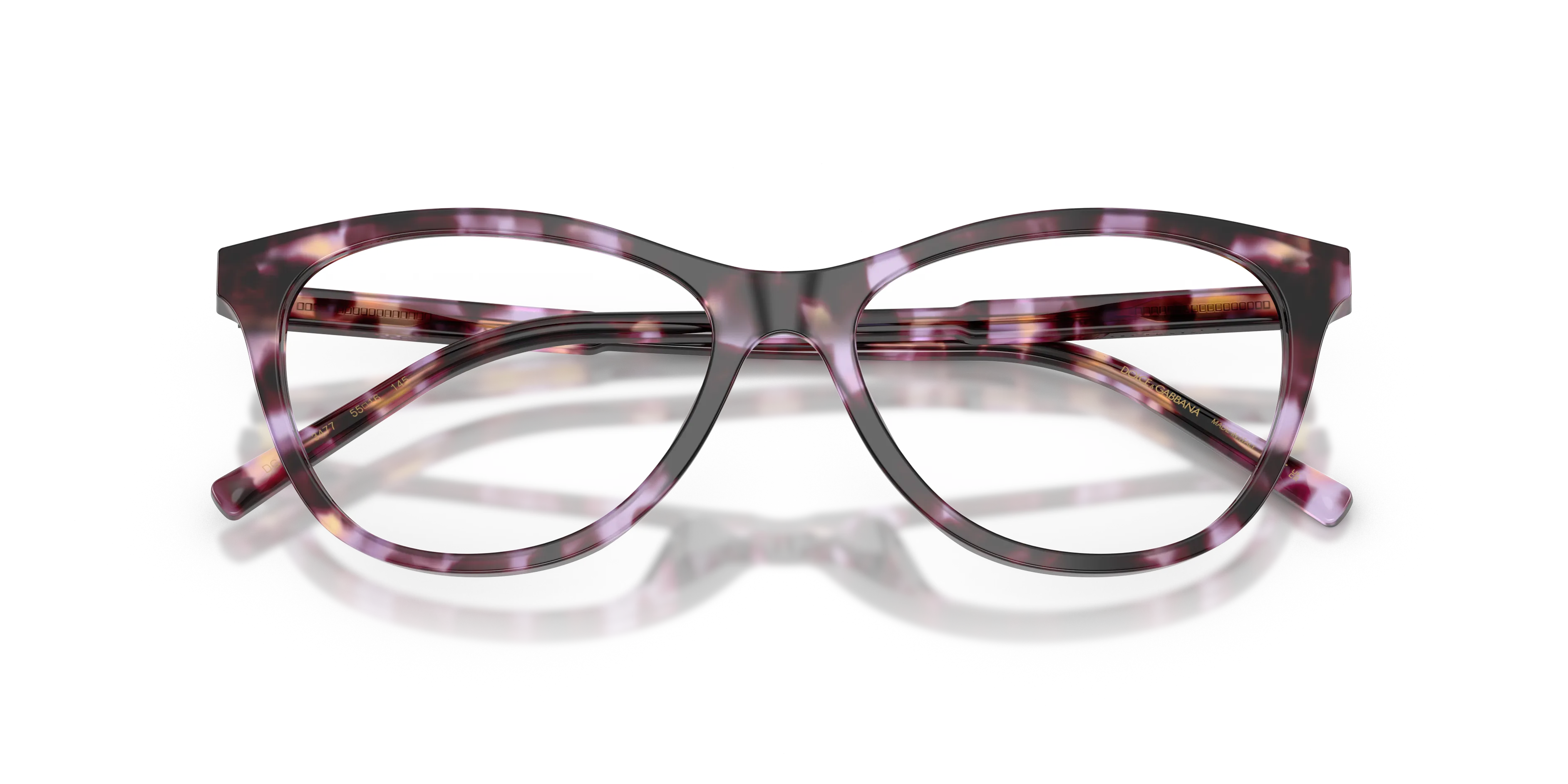 Dolce & Gabbana DG3443 3477 Montature da vista Acetato Viola Trasparente Cat Eye Normale - immagine 2