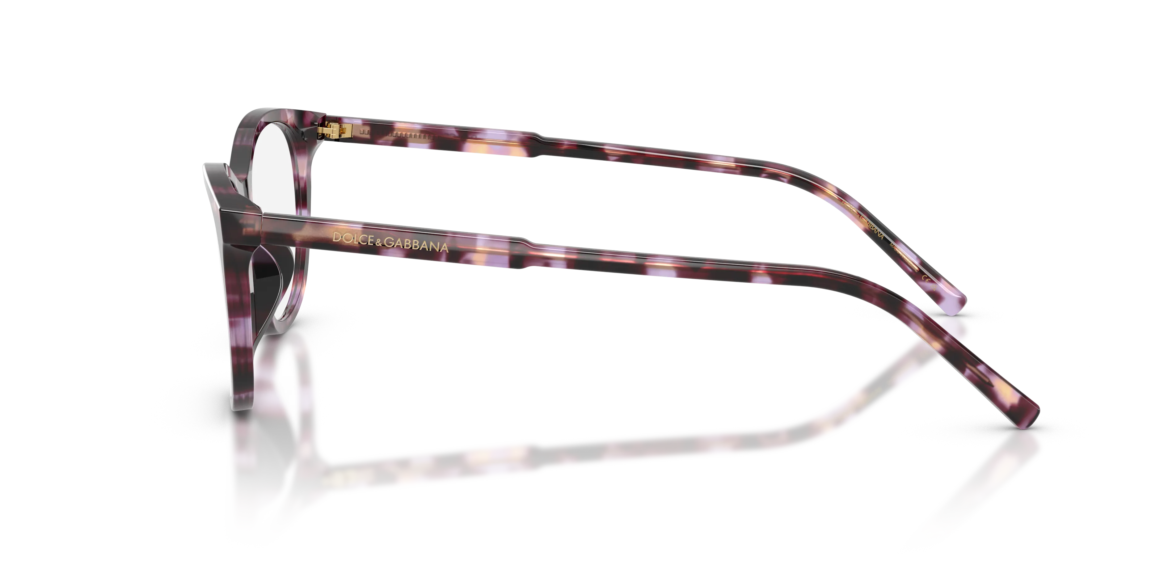 Dolce & Gabbana DG3443 3477 Montature da vista Acetato Viola Trasparente Cat Eye Normale - immagine 4
