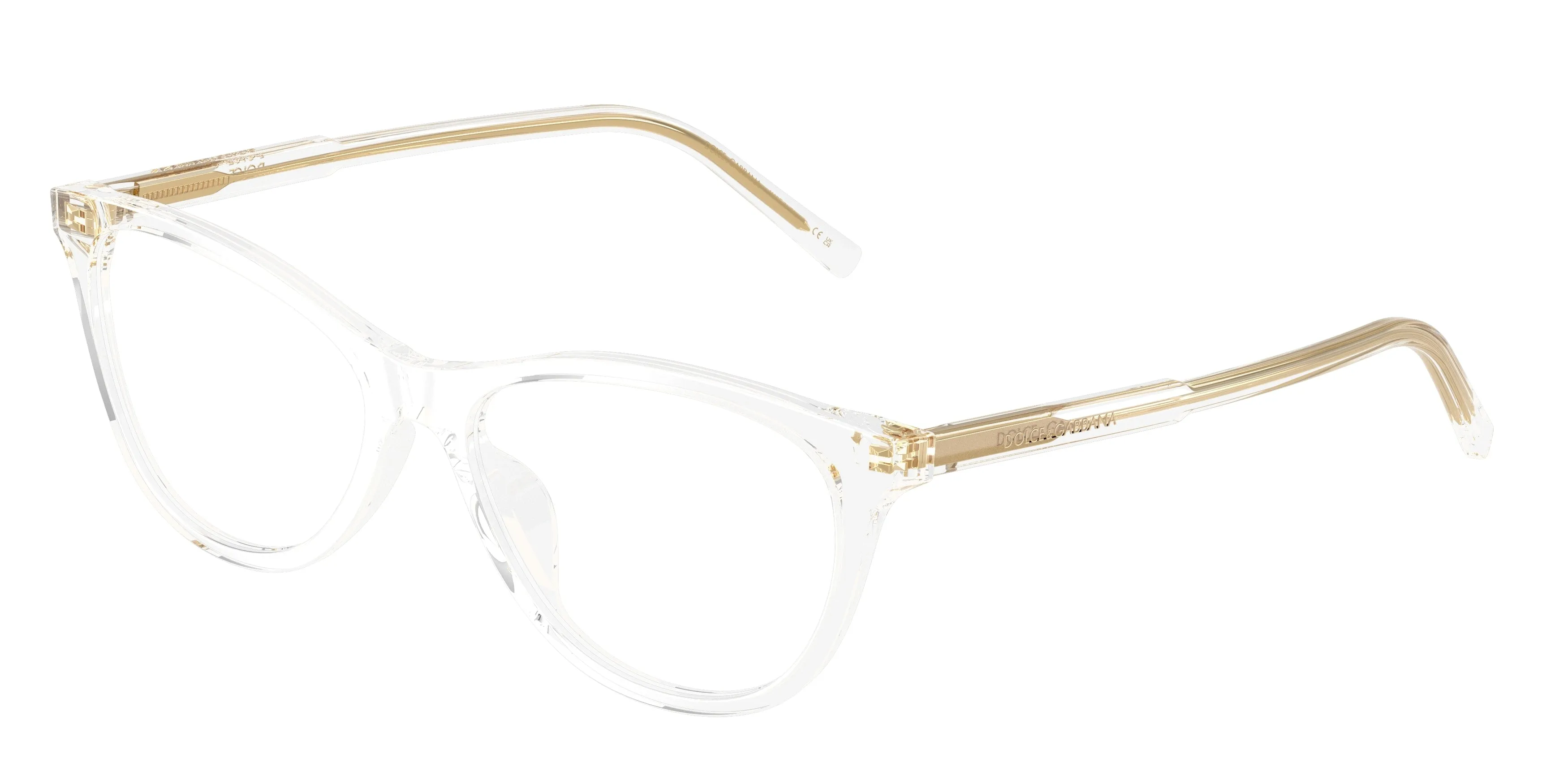 Dolce & Gabbana DG3443 3133 Montature da vista Acetato Trasparente Trasparente Cat Eye Normale - immagine 1