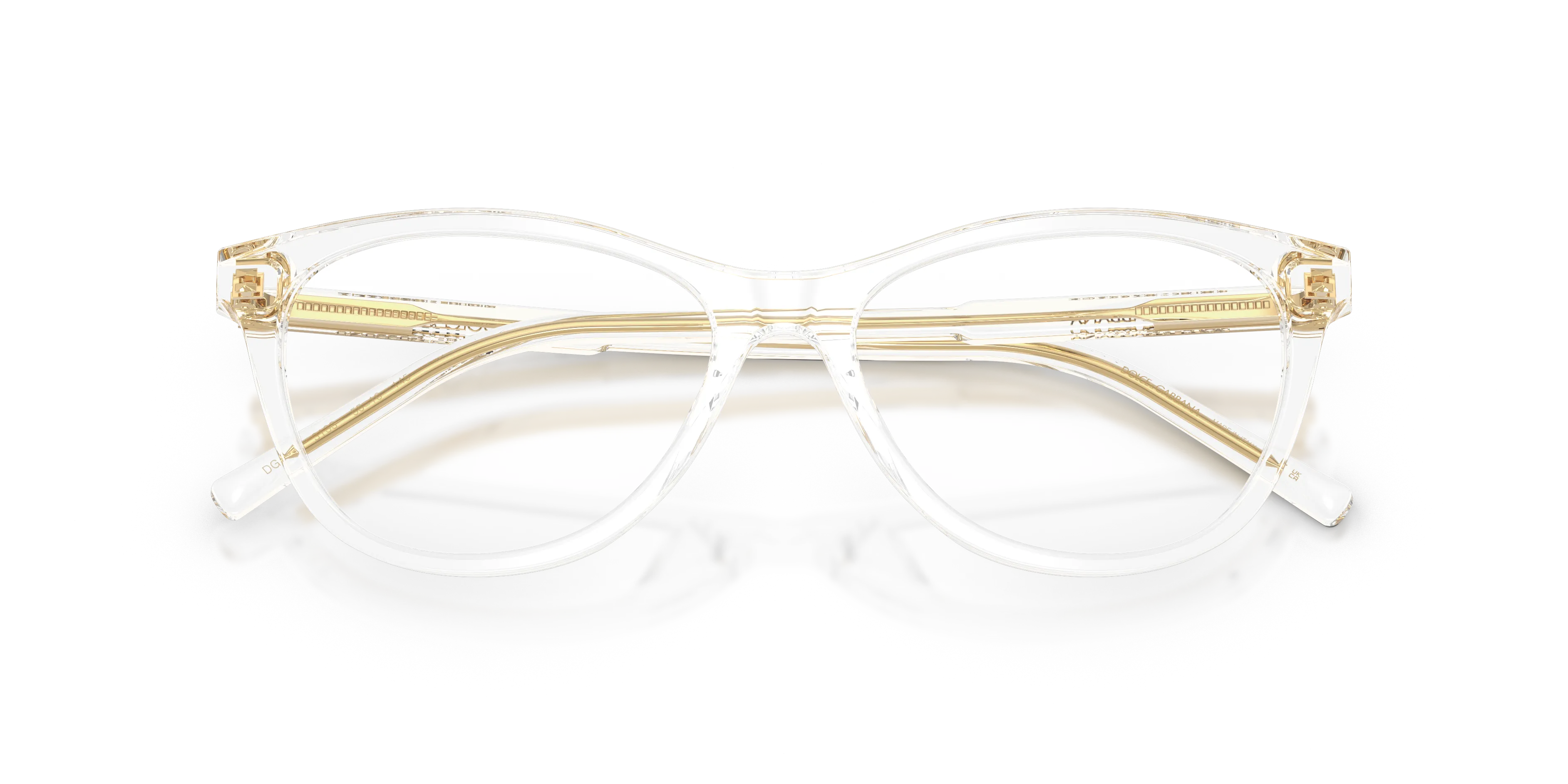 Dolce & Gabbana DG3443 3133 Montature da vista Acetato Trasparente Trasparente Cat Eye Normale - immagine 2