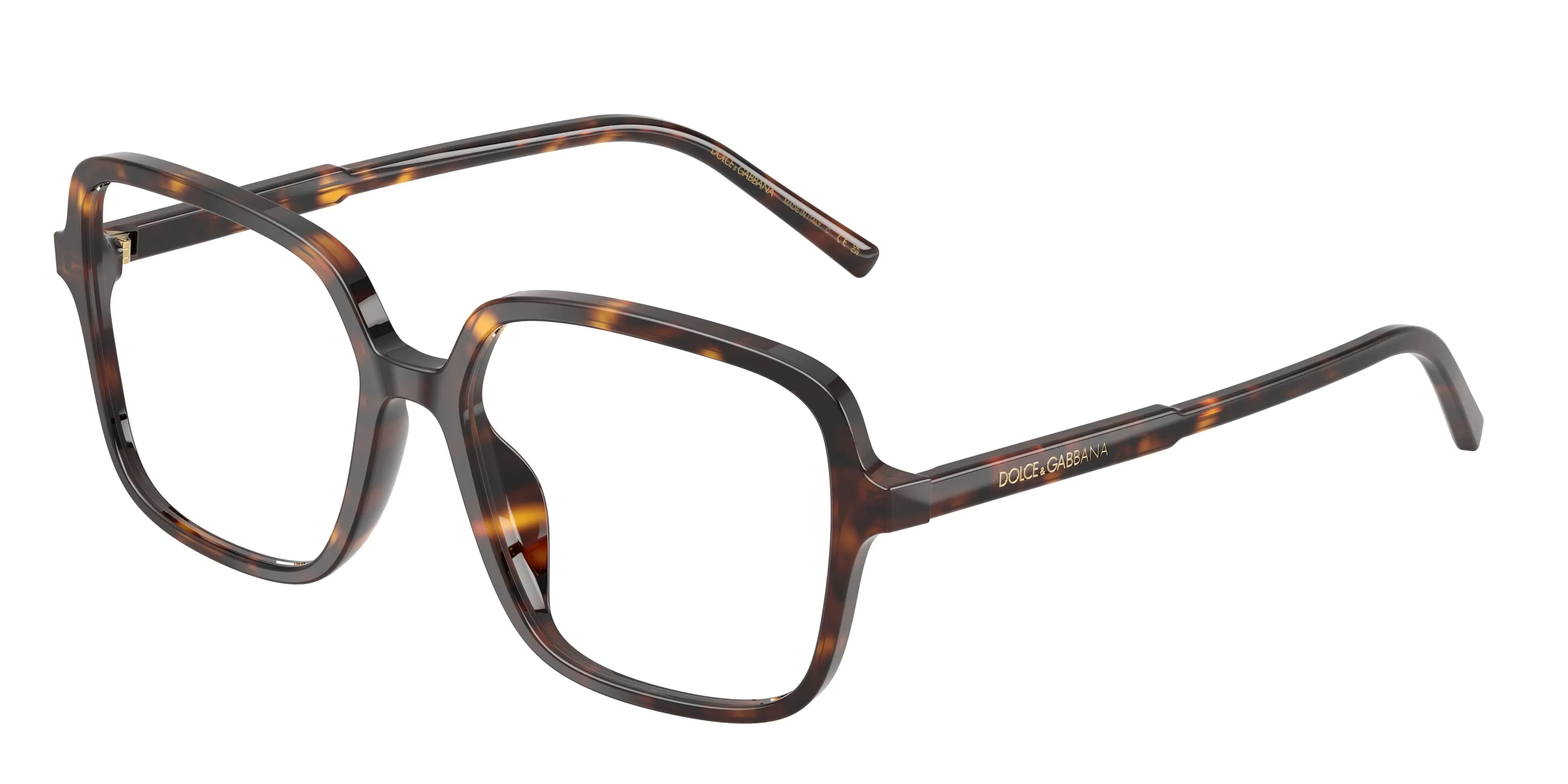 Dolce & Gabbana DG3442 502 Montature da vista Acetato Tartaruga Trasparente Squadrata Normale - immagine 1