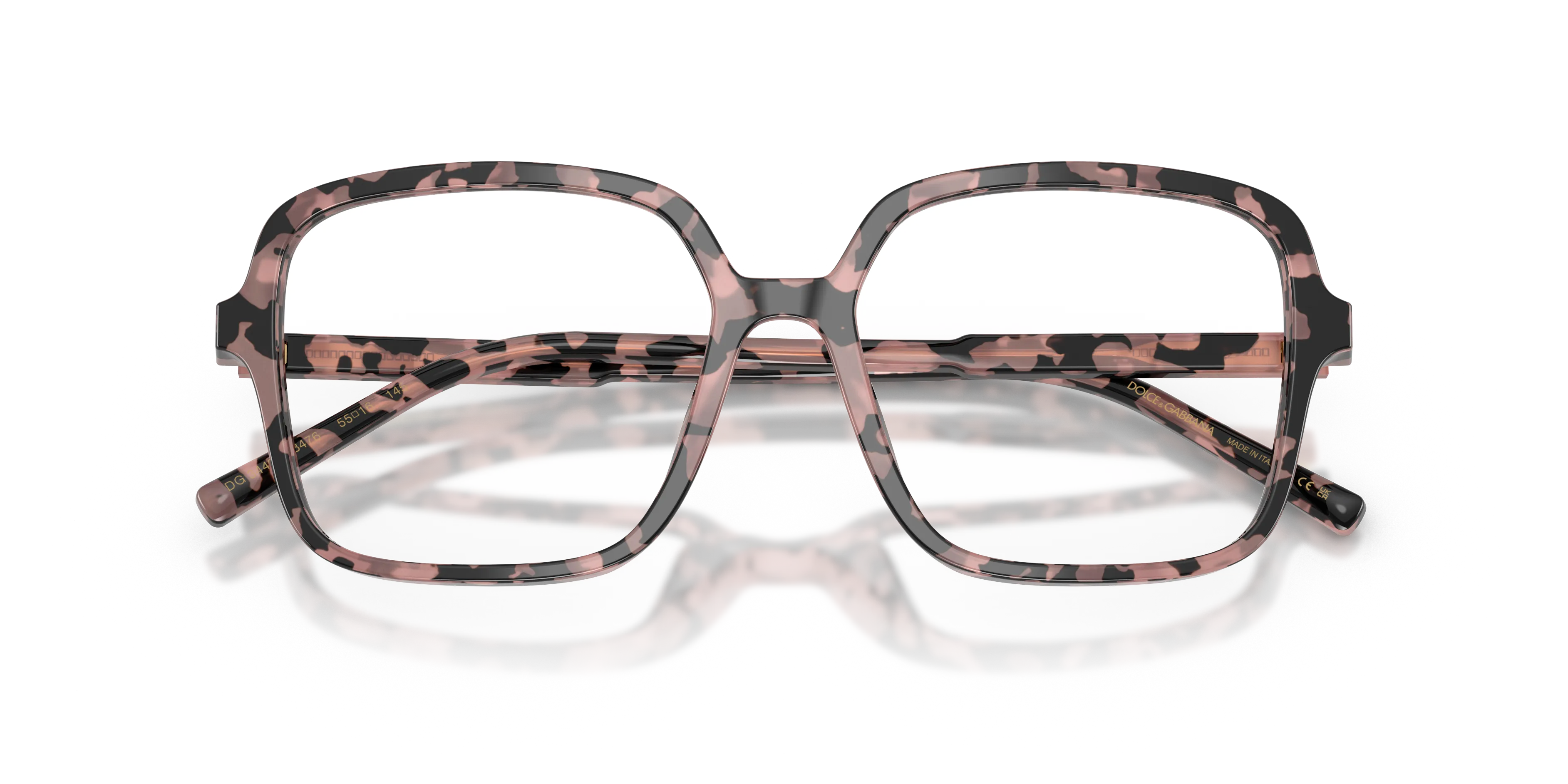Dolce & Gabbana DG3442 3476 Montature da vista Acetato Tartaruga Trasparente Squadrata Normale - immagine 2