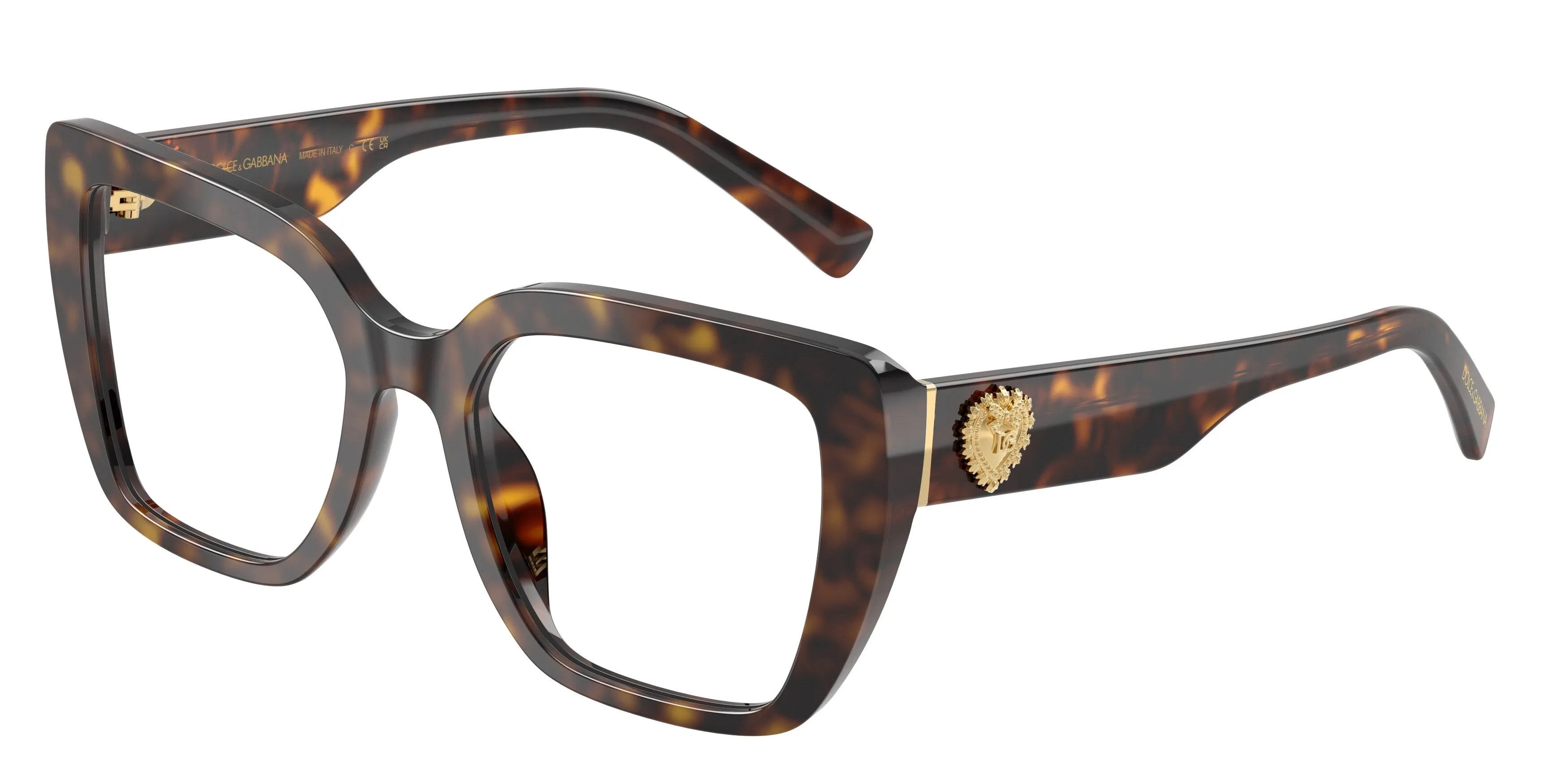 Dolce & Gabbana DG3441 502 Montature da vista Acetato Tartaruga Trasparente Squadrata Normale - immagine 1