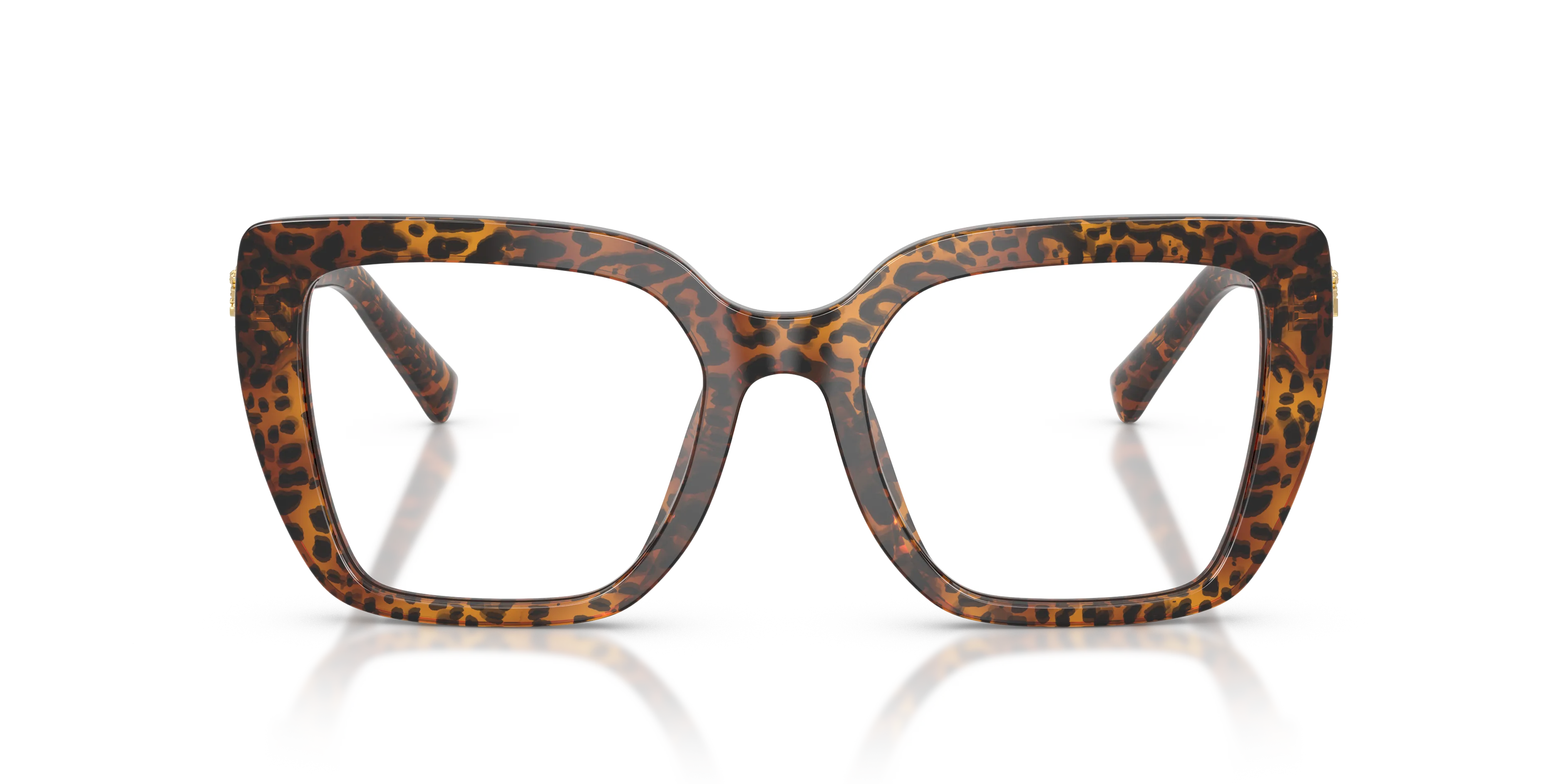 Dolce & Gabbana DG3441 3470 Montature da vista Acetato Marrone Trasparente Squadrata Normale - immagine 3