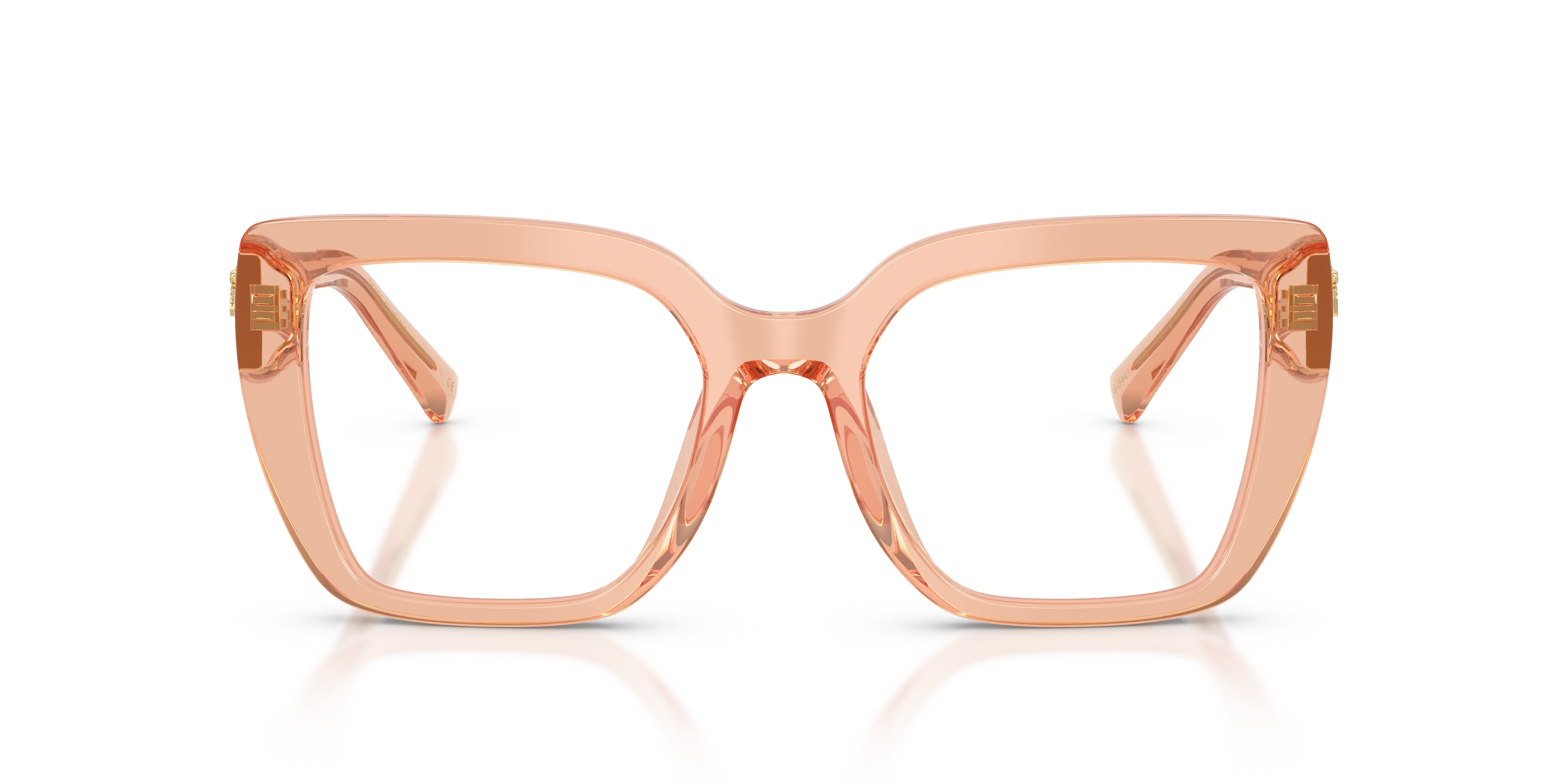 Dolce & Gabbana DG3441 3226 Montature da vista Acetato Rosa Trasparente Squadrata Normale - immagine 3