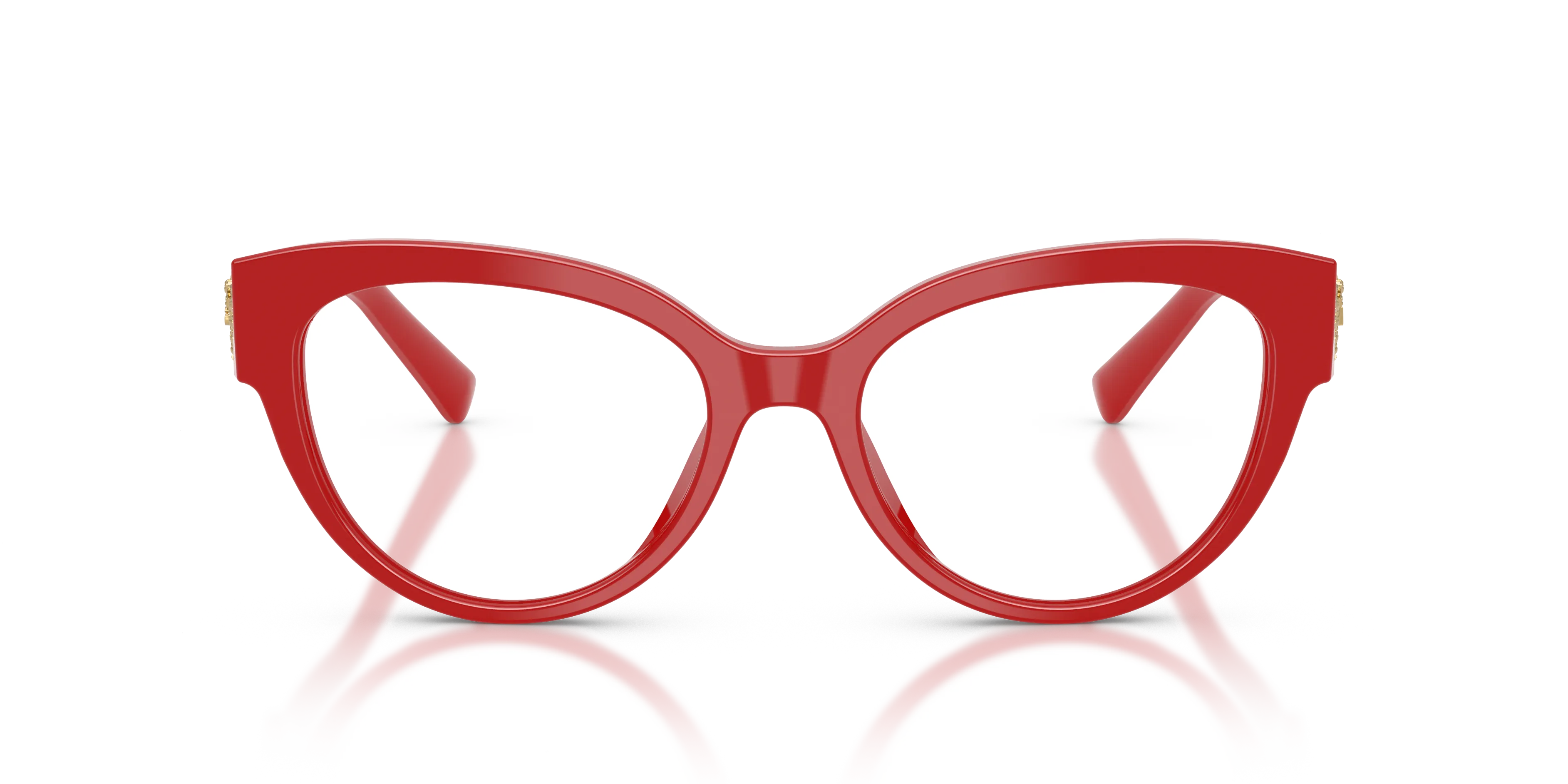Dolce & Gabbana DG3440 3088 Montature da vista Acetato Rosso Trasparente Cat Eye Normale - immagine 3