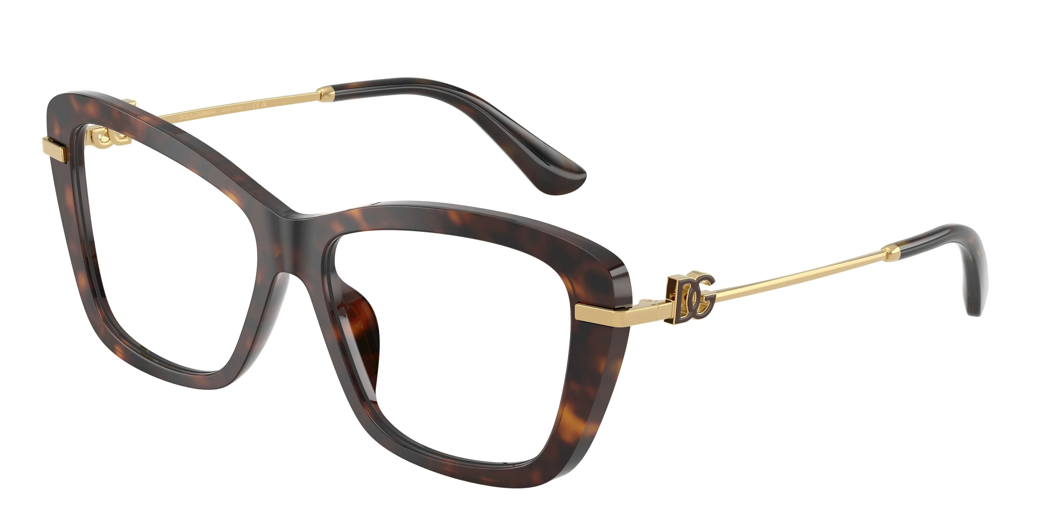 Dolce & Gabbana DG3439 502 Montature da vista Acetato Tartaruga Trasparente Squadrata Normale - immagine 1