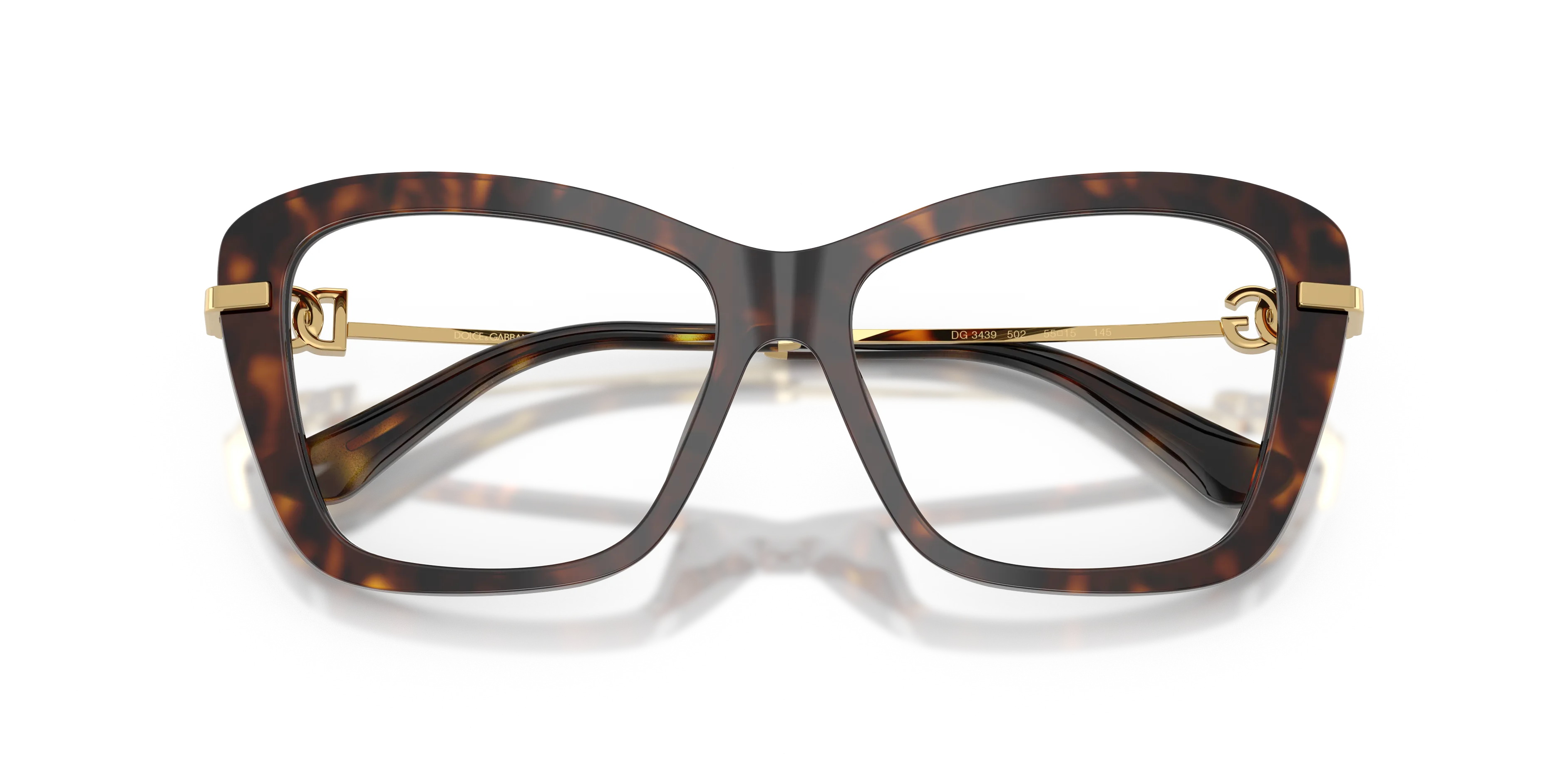 Dolce & Gabbana DG3439 502 Montature da vista Acetato Tartaruga Trasparente Squadrata Normale - immagine 2